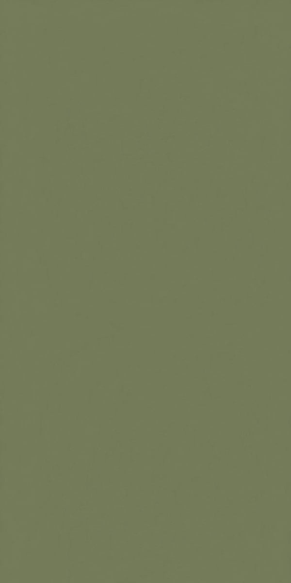 Plain green suede finish decorative laminate with uniform texture and muted sheen