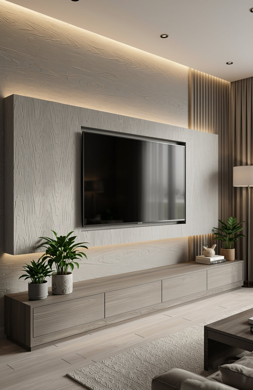 Grey laminate with diagonal texture and subtle sheen, featuring a uniform pattern and grain direction.