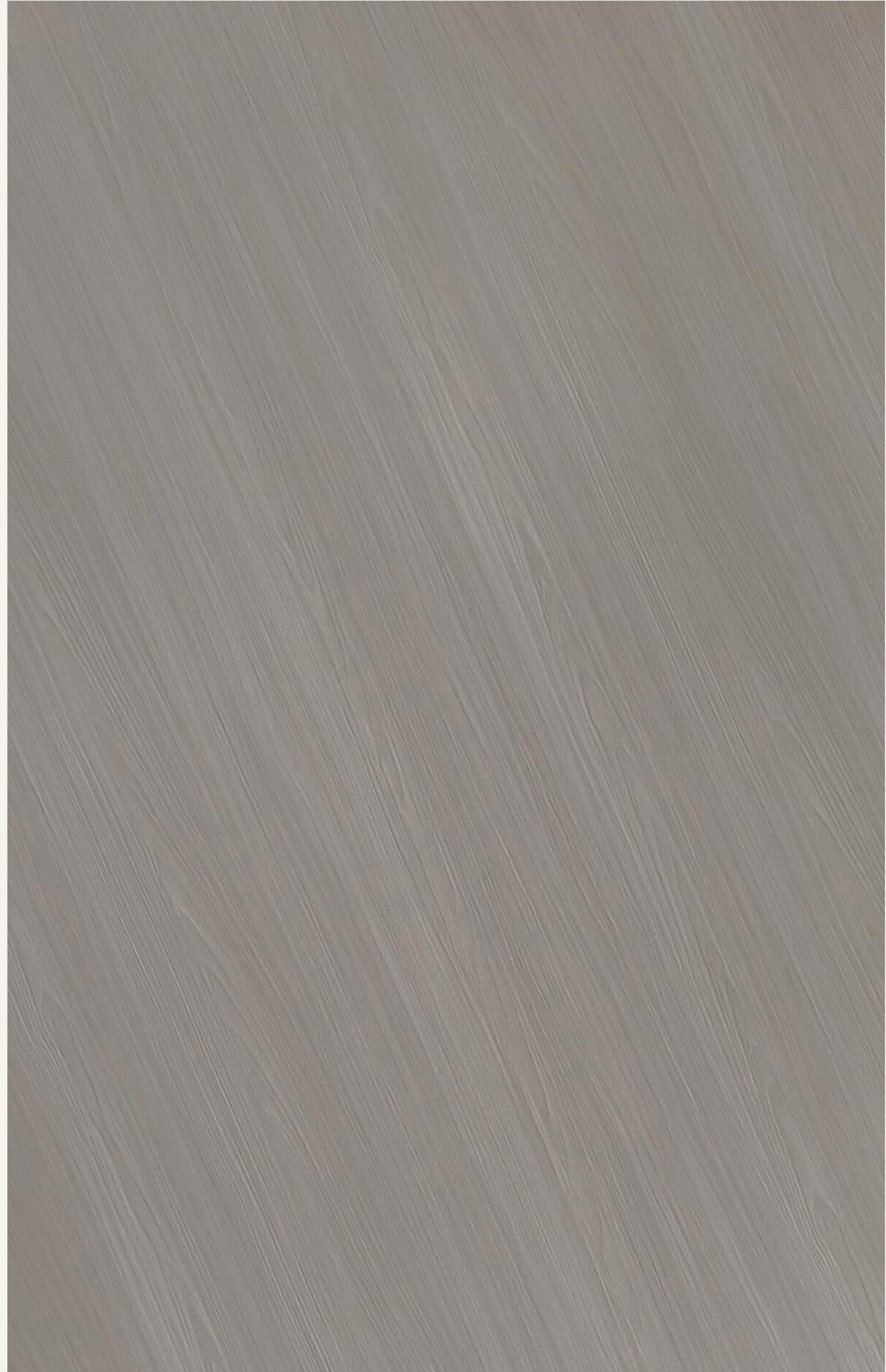 Grey matte laminate with diagonal wood grain texture and subtle pattern variation.