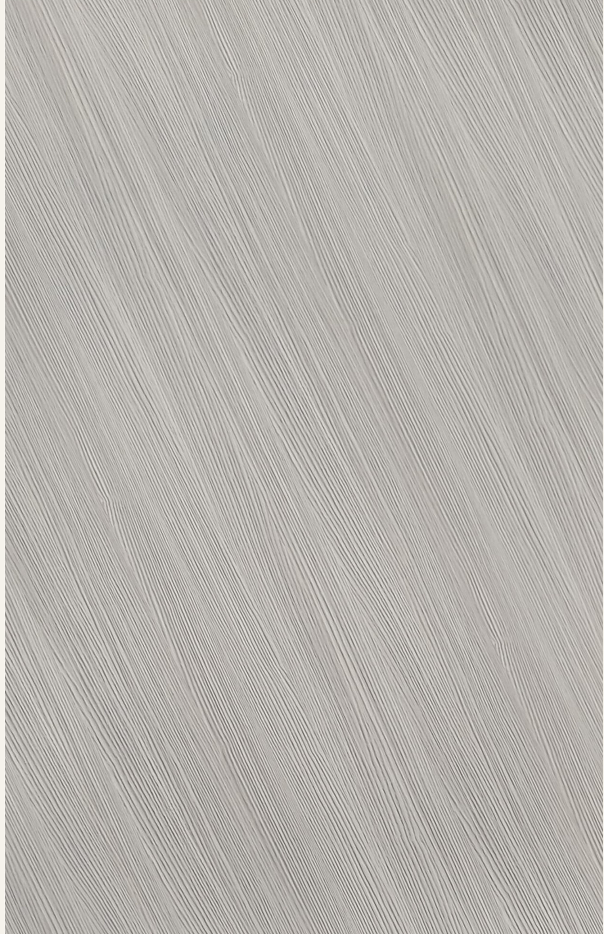 Grey laminate with diagonal texture and subtle sheen, featuring a uniform pattern and grain direction.