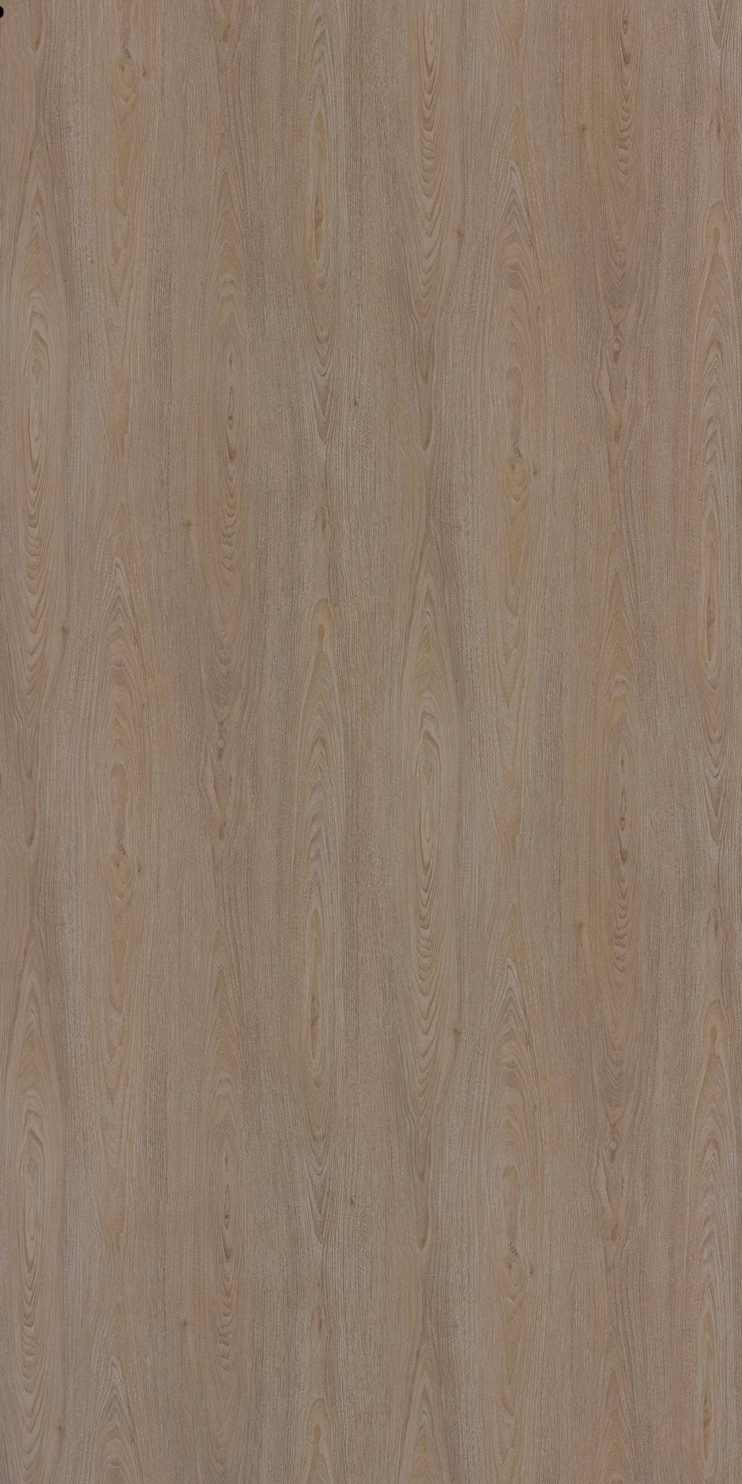 Beige wood grain laminate with suede finish and vertical wood pattern texture