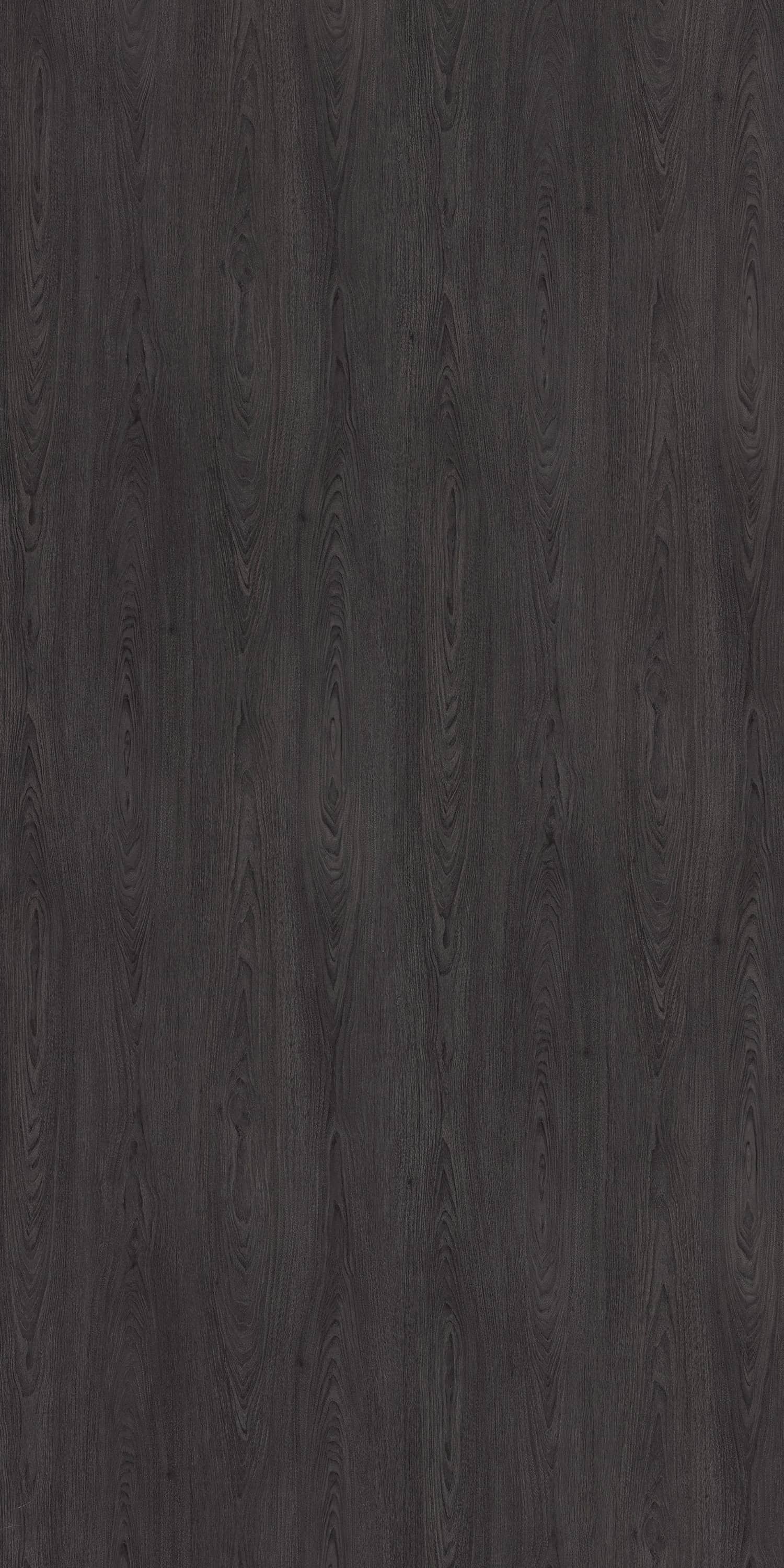 Grey wood laminate with suede finish and wood grain texture, showing a natural walnut pattern with subtle sheen.