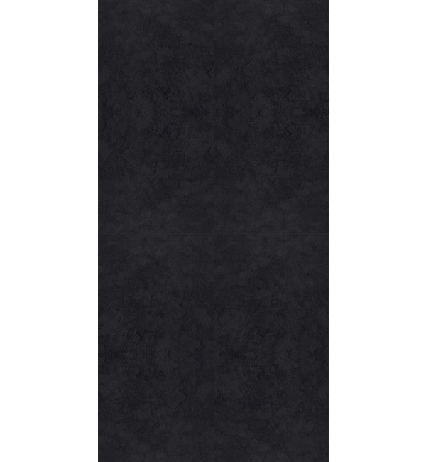 Charcoal decorative laminate with Canyon finish and textured pattern, showing subtle grain and matte sheen on black surface.