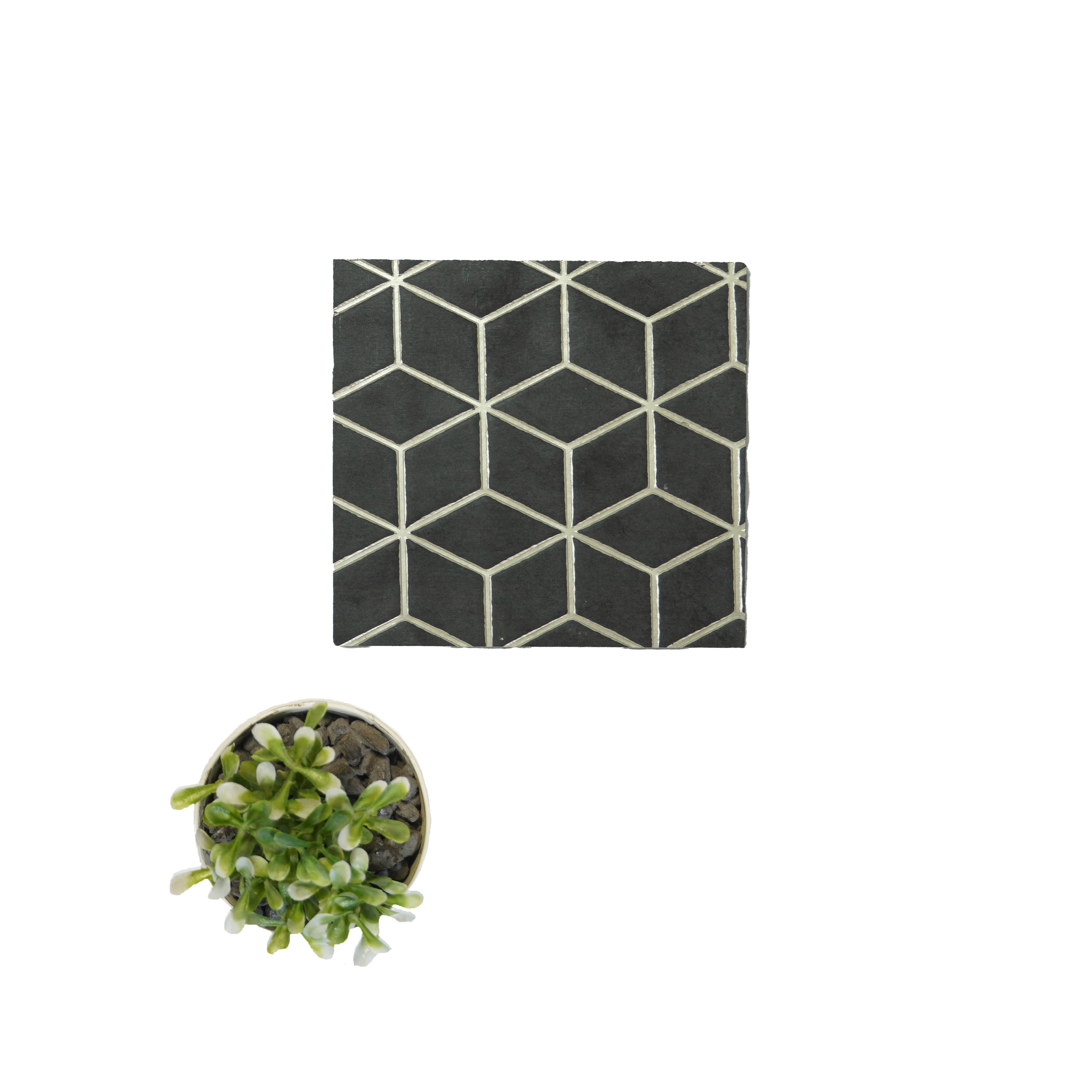 Premium Charcoal Decorative Wall Panel 8x2 ft designer louvers Black PN 04495