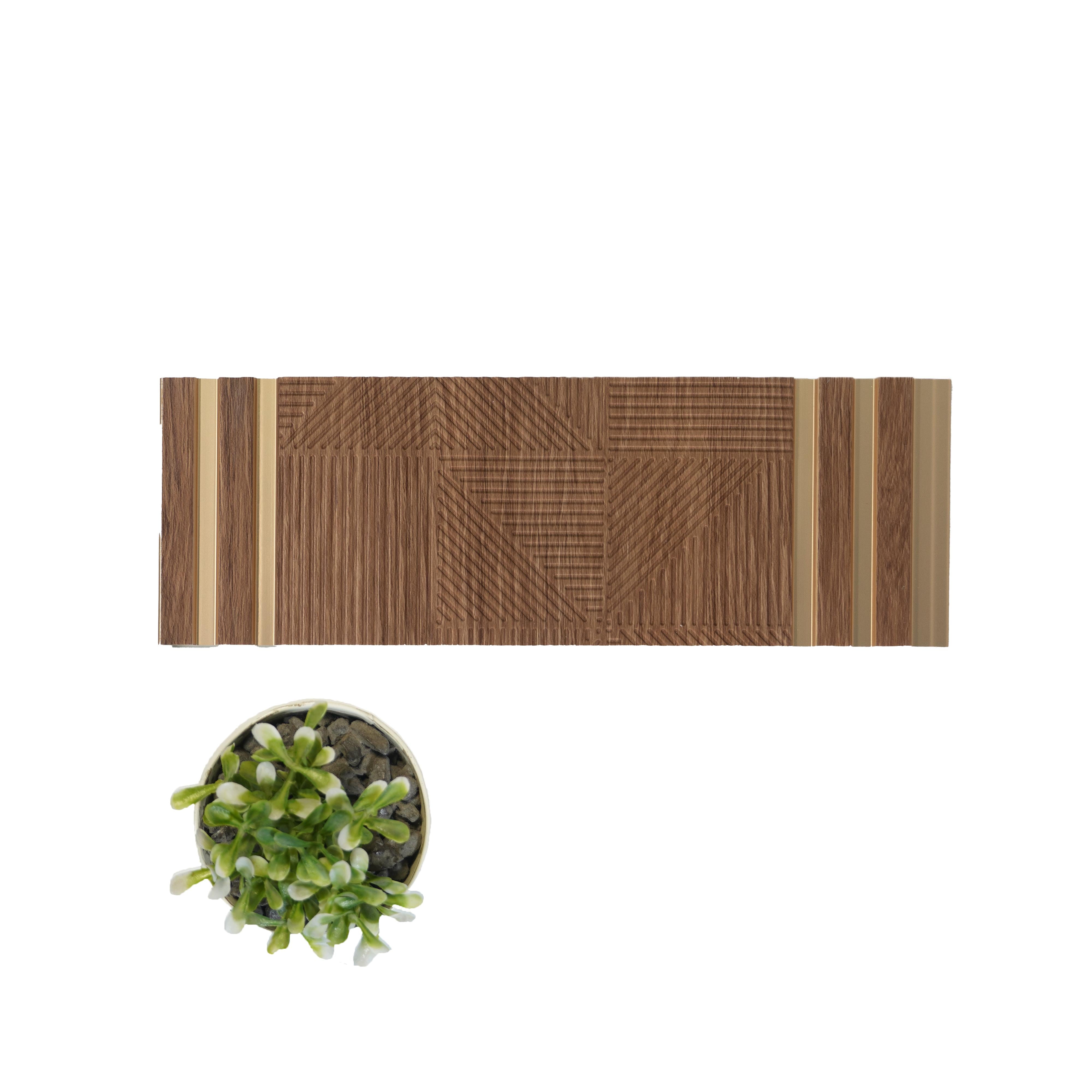 Decorative Wall Panel Designer Brown 8x1 Ft - Pn 04484