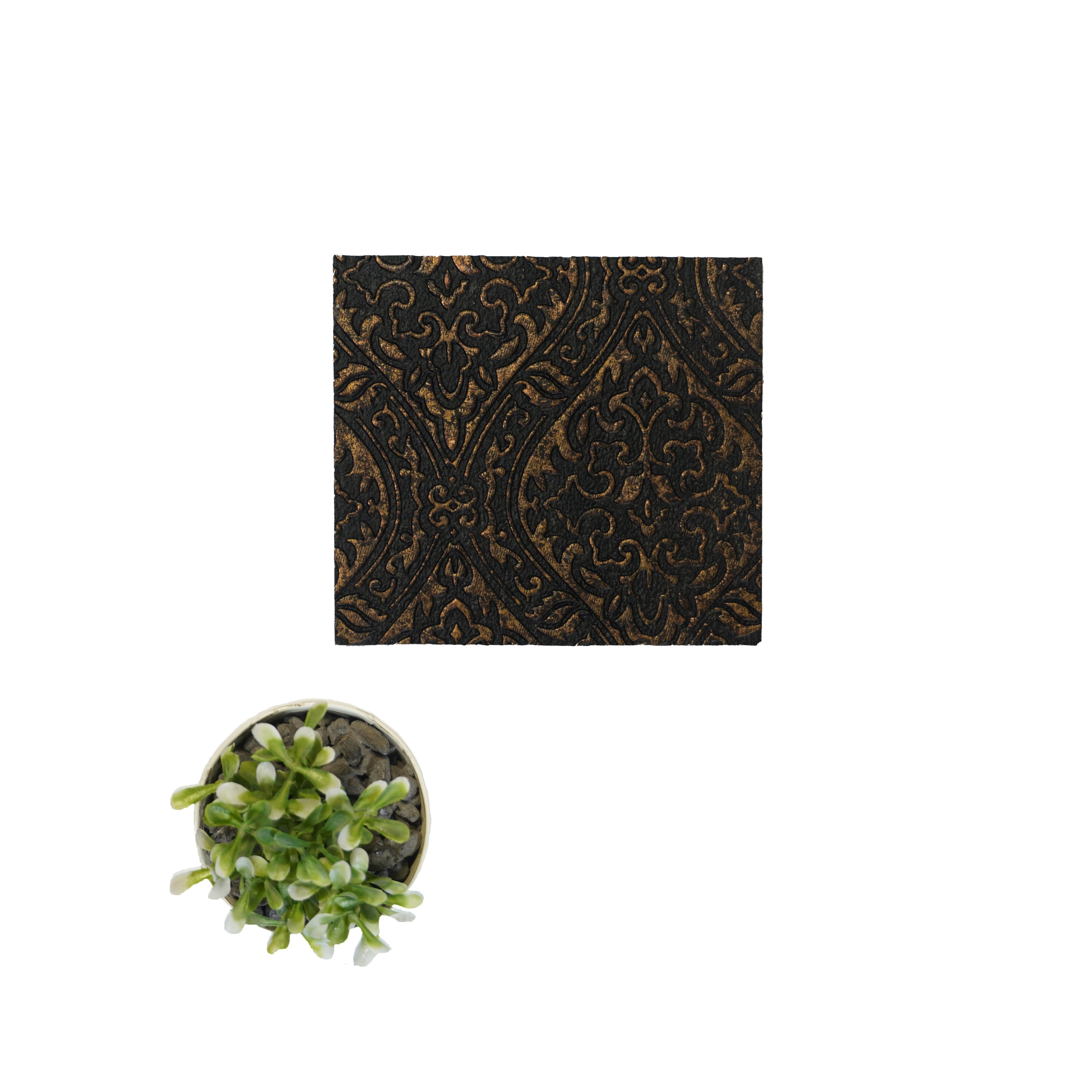Premium Charcoal Decorative Wall Panel 8x2 ft designer louvers Black PN 04541