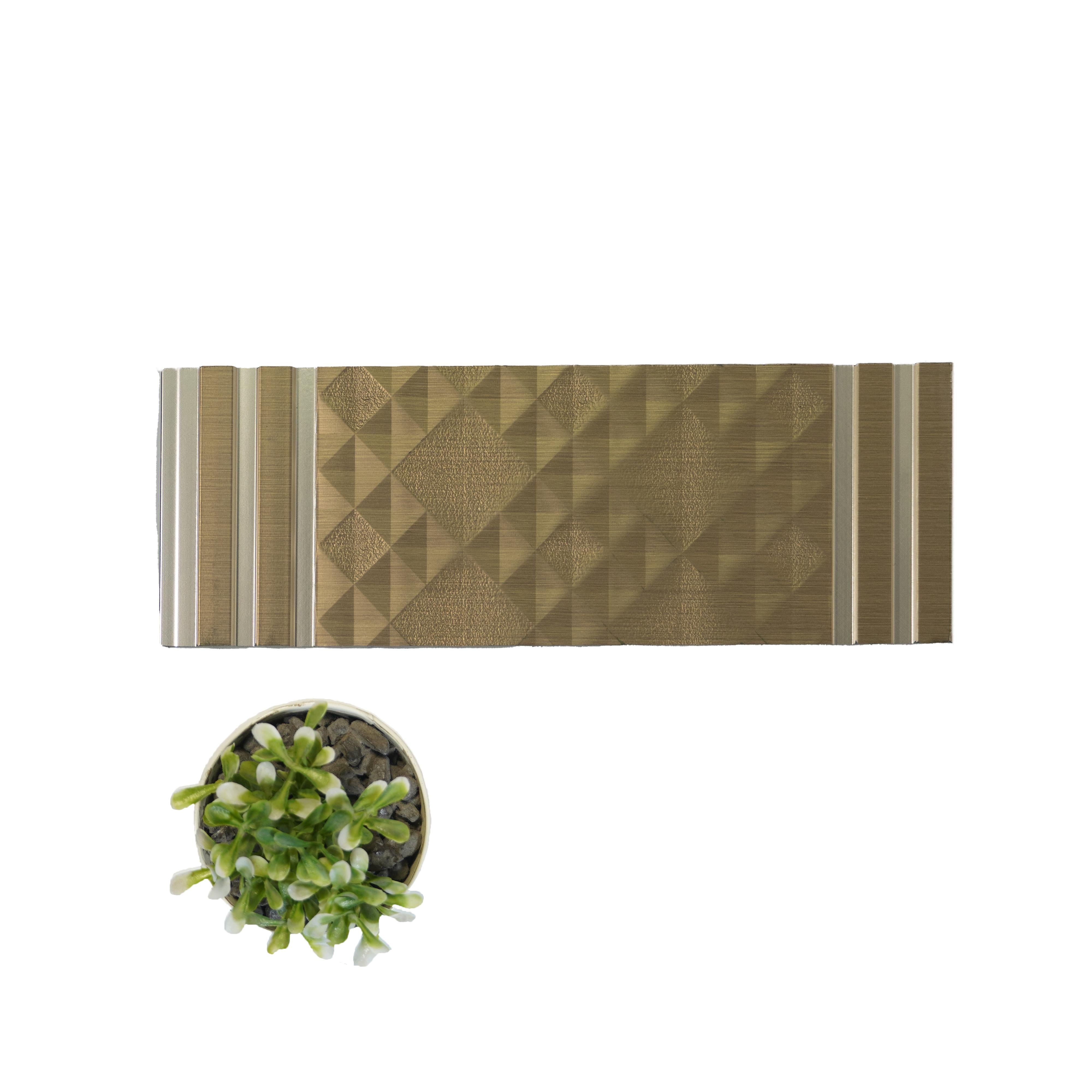 Decorative Wall Panel Designer Brown 8x1 Ft - Pn 04474
