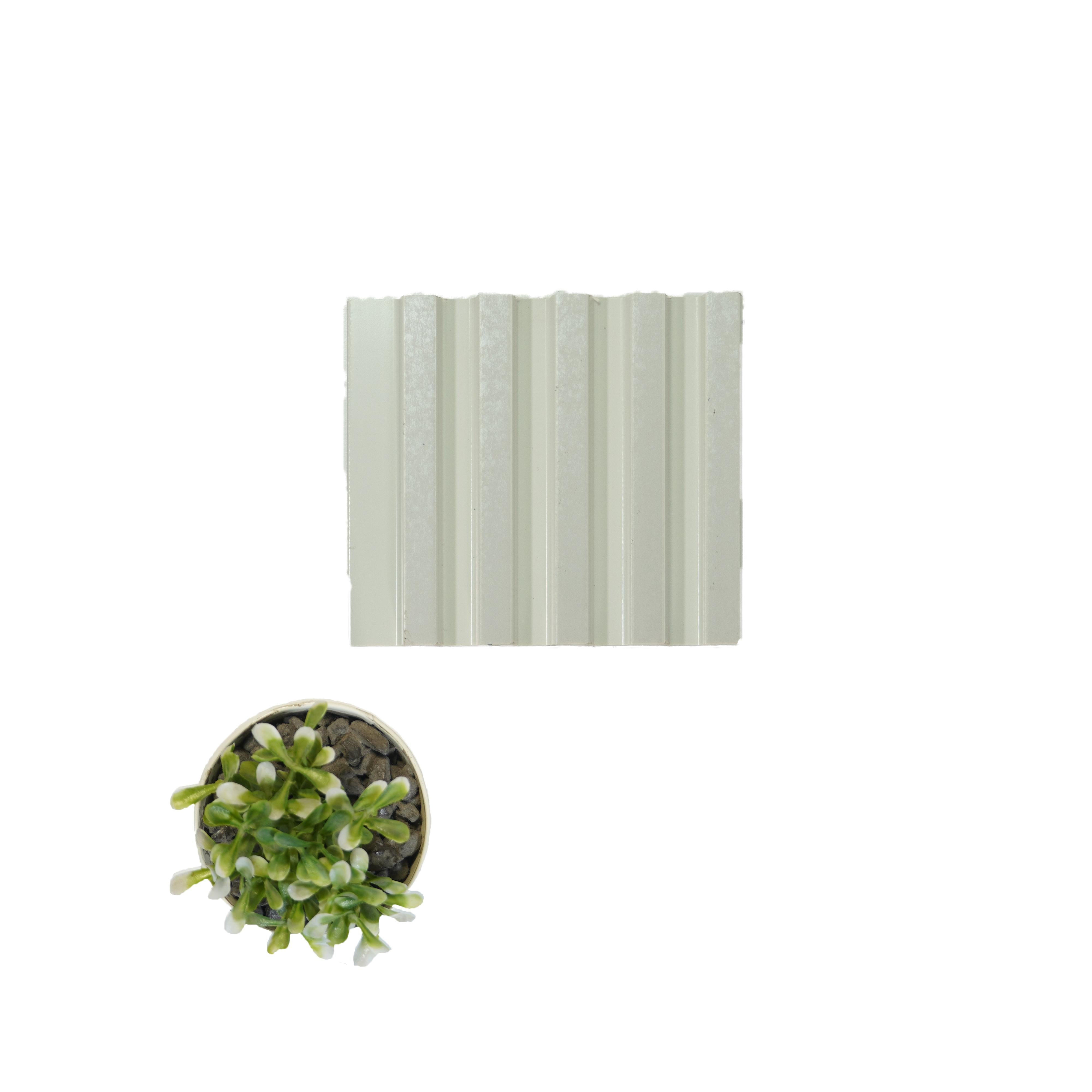 Premium Panel Plain Solids Charcoal Louver 8x0.41 ft plain colors White PN 04565