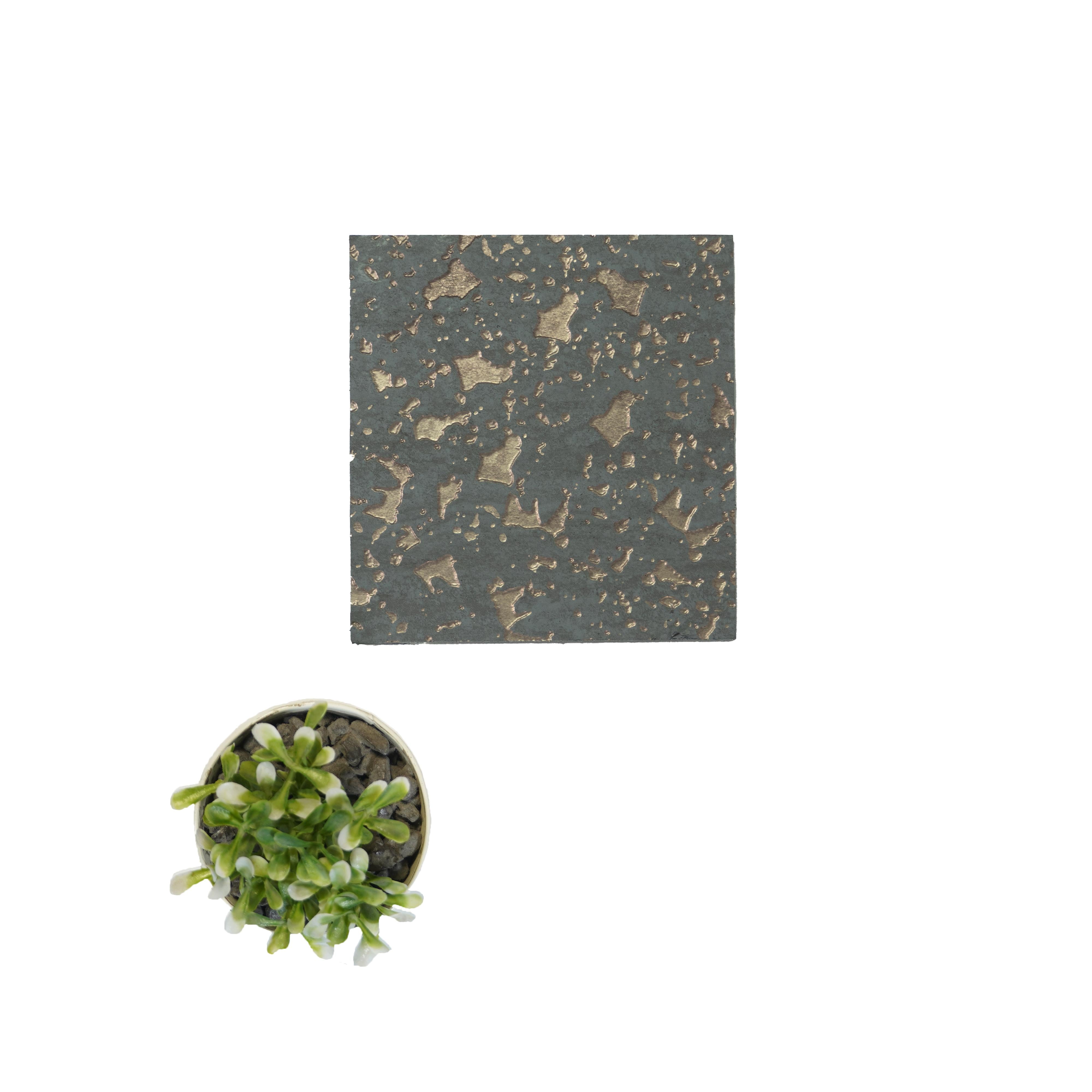Premium Charcoal Decorative Wall Panel 8x2 ft marble & stone louvers Black PN 04498