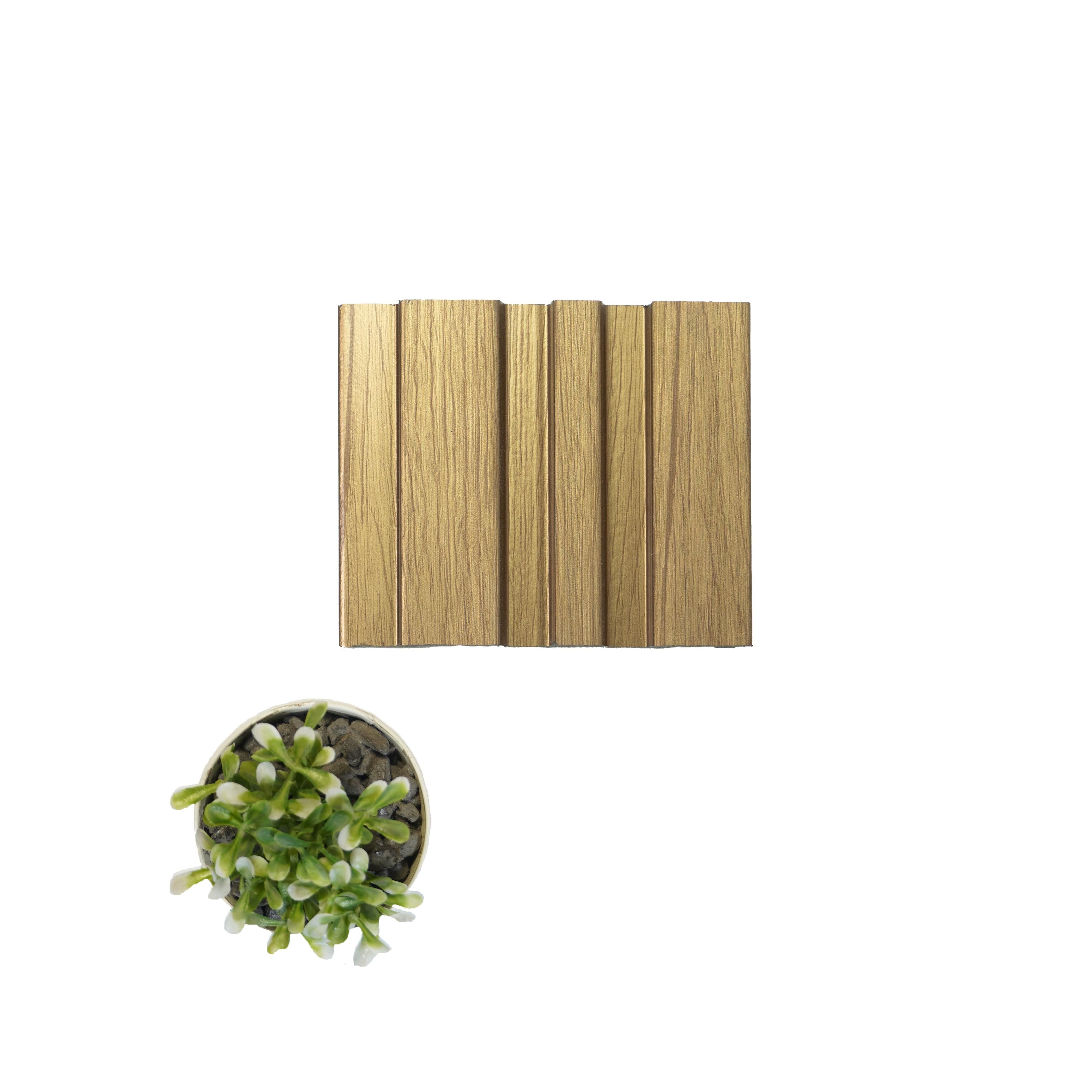 Premium Panel Wooden Look Charcoal Louver 8x0.41 ft wood Beige PN 04573