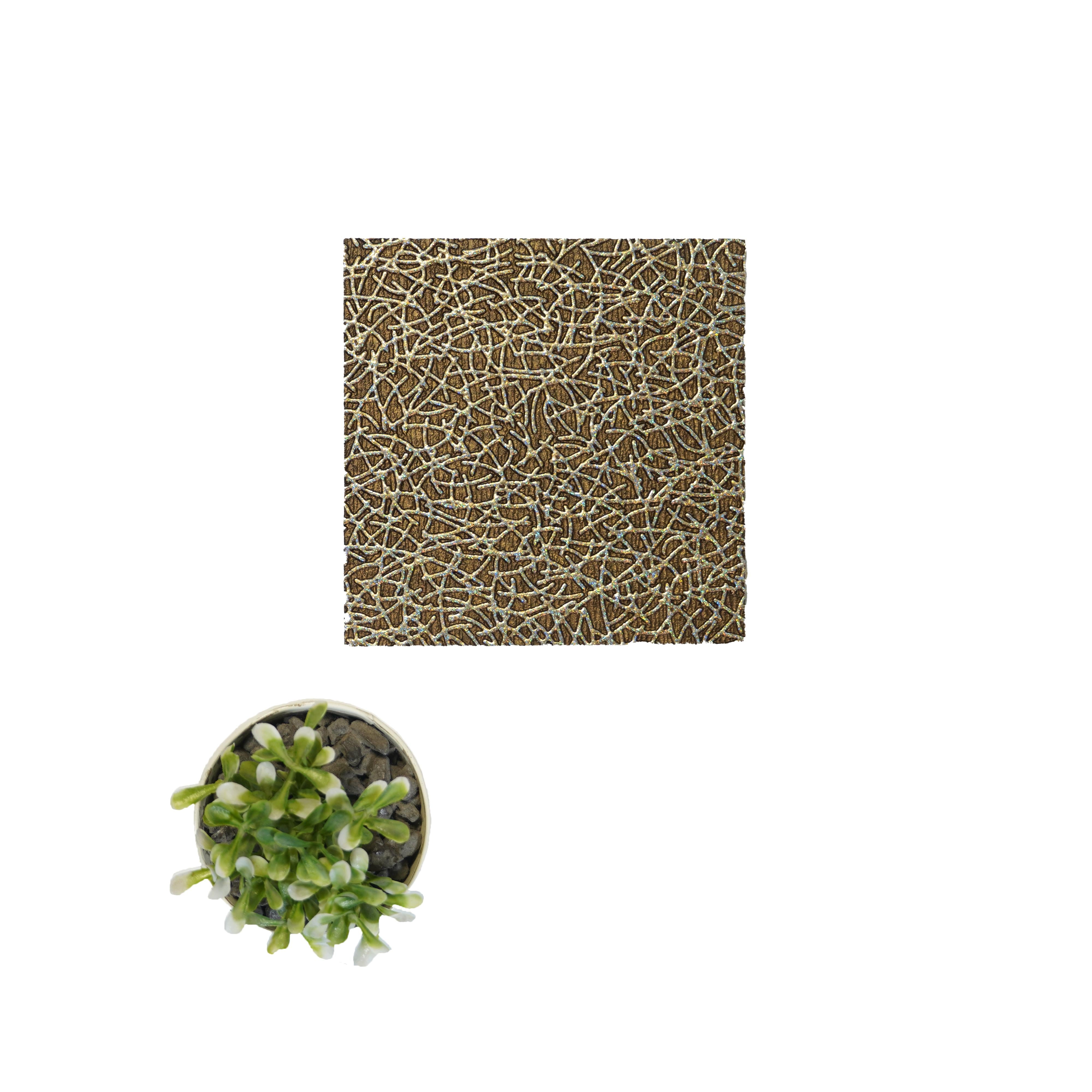 Decorative Wall Panel Designer Gold 8x2 Ft - Pn 04510