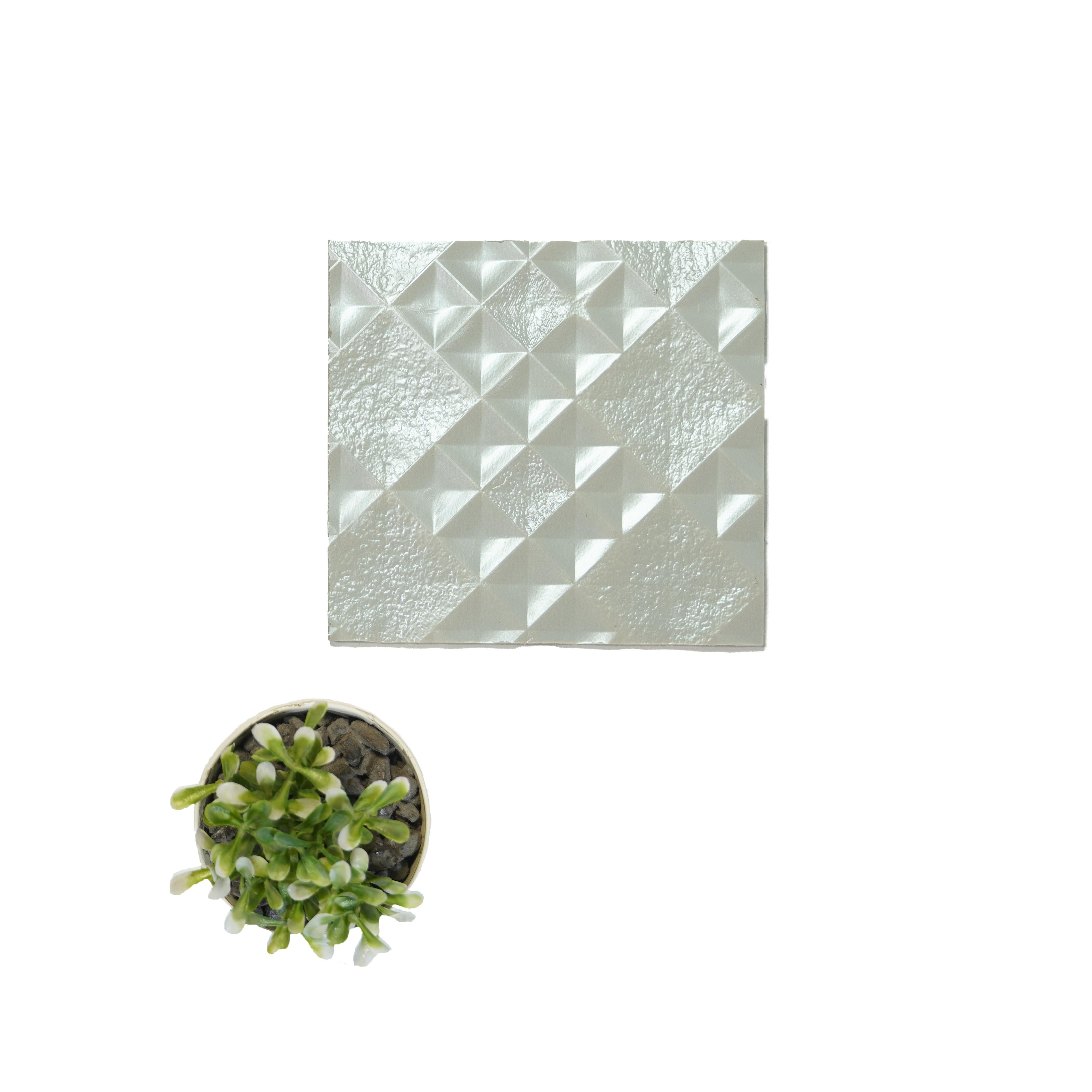 Premium Charcoal Decorative Wall Panel 8x2 ft designer louvers White PN 04490