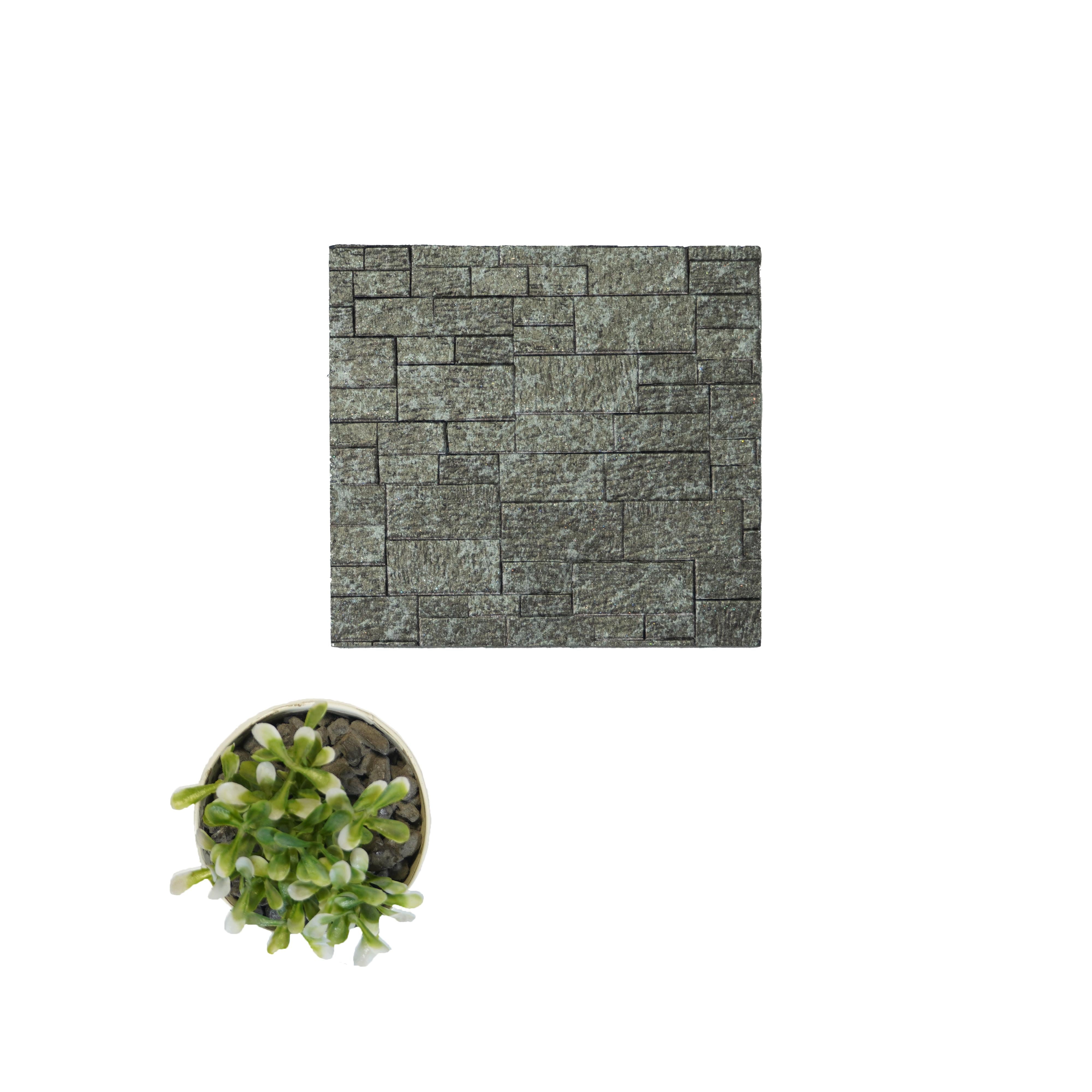 Decorative Wall Panel Marble & Stone Brown 8x2 Ft - Pn 04524