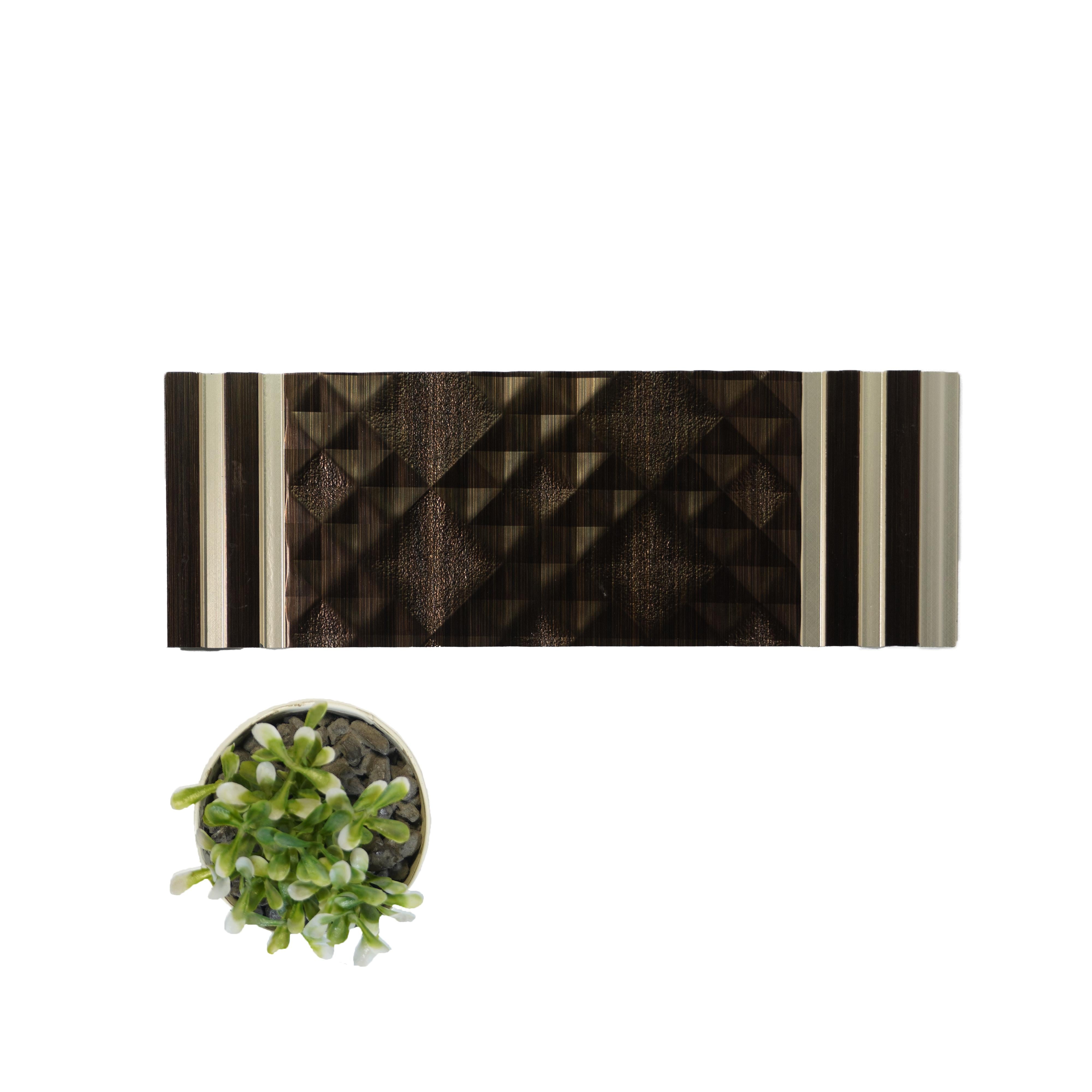Decorative Wall Panel Designer Brown 8x1 Ft - Pn 04475