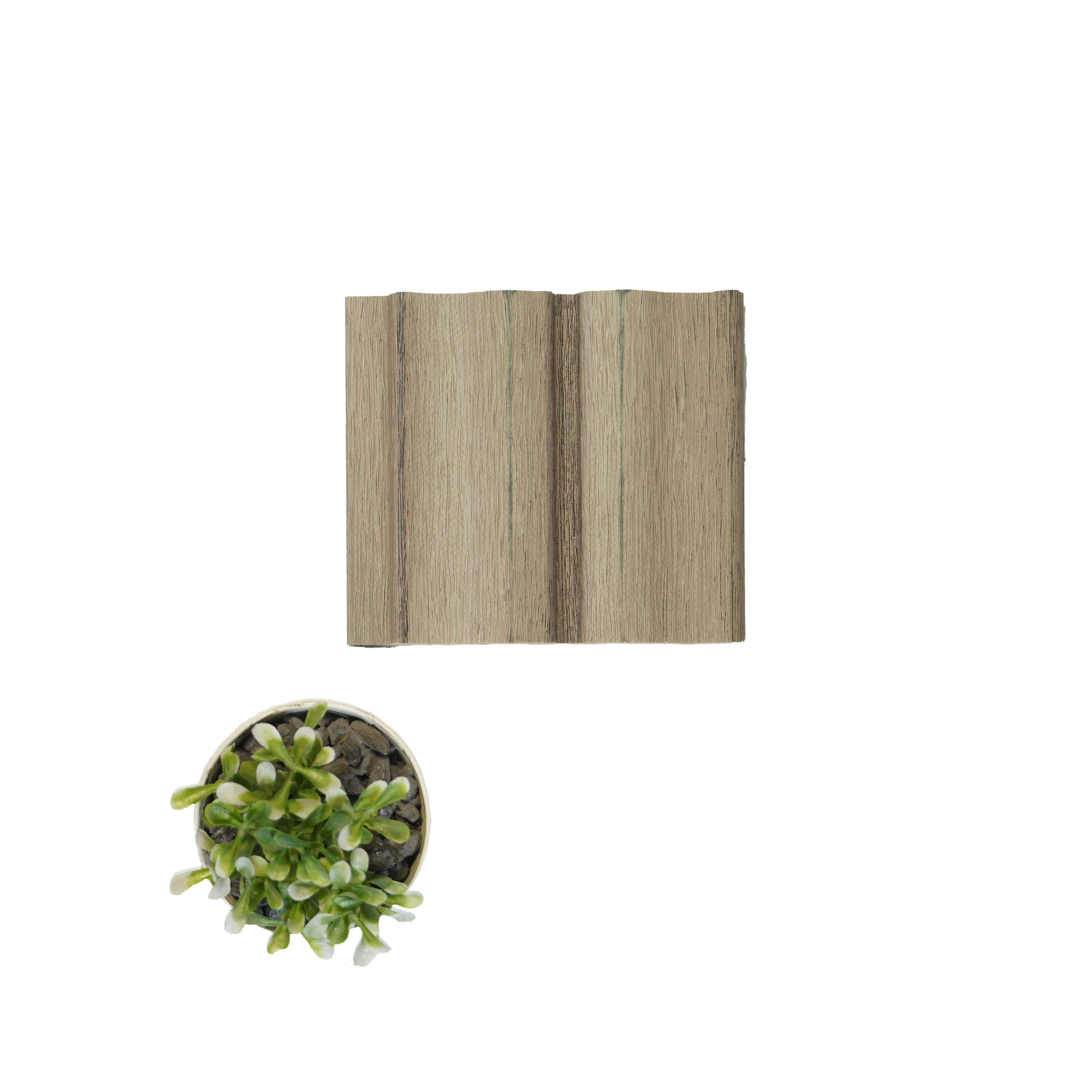 Wooden Charcoal Louver Wood Cream 8x0.41 Ft - Pn 04587
