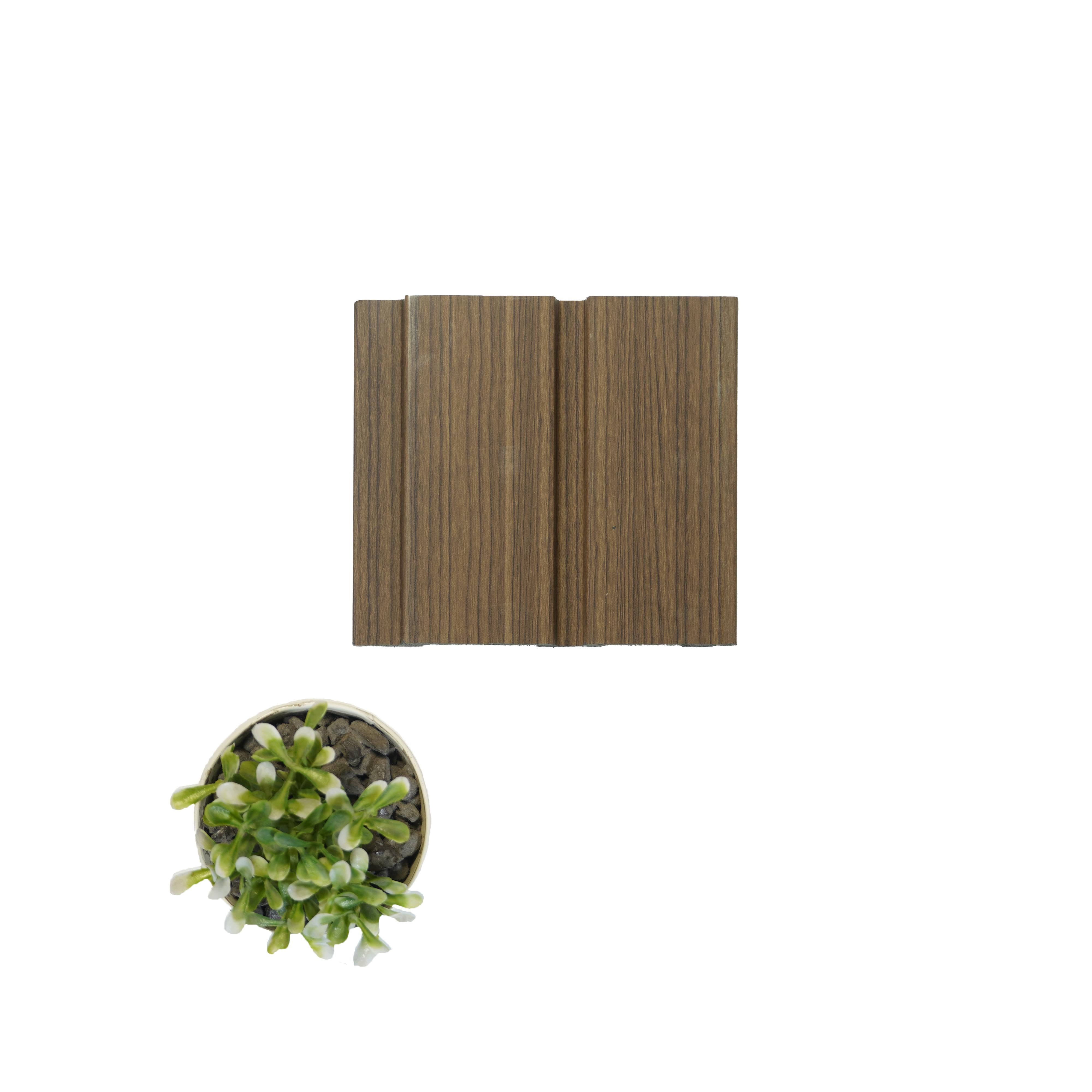 Brown Wooden Charcoal Louver Wood 8x0.41 Ft - Pn 04580