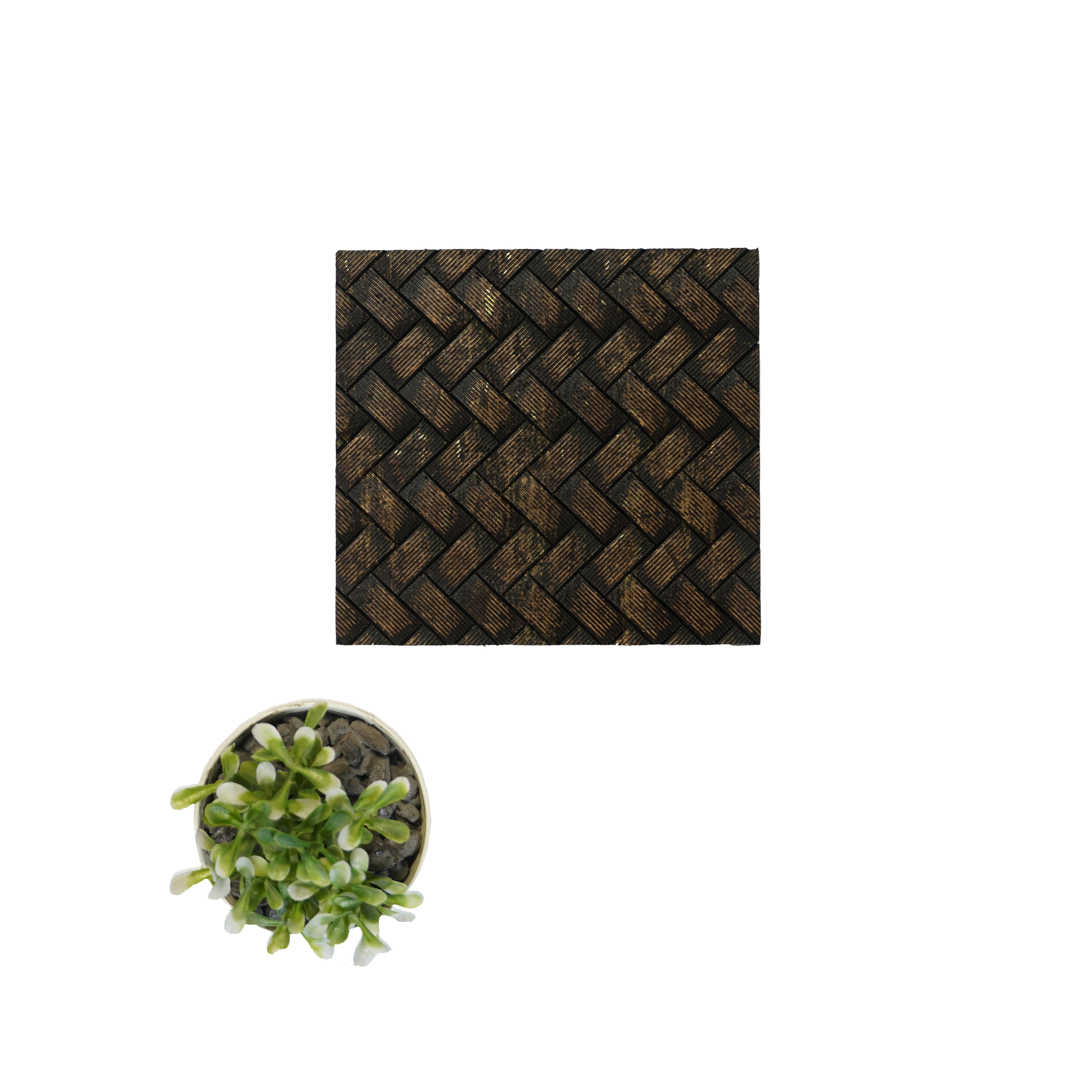 Decorative Wall Panel Designer Brown 8x2 Ft - Pn 04528