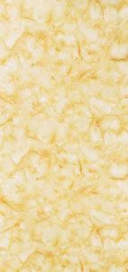 Yellow textured louver wall panel with rough surface finish and plain color design.