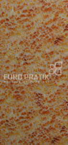 Brown textured designer louver panel with rough texture and speckled pattern, Euro Pratik logo visible in the center.