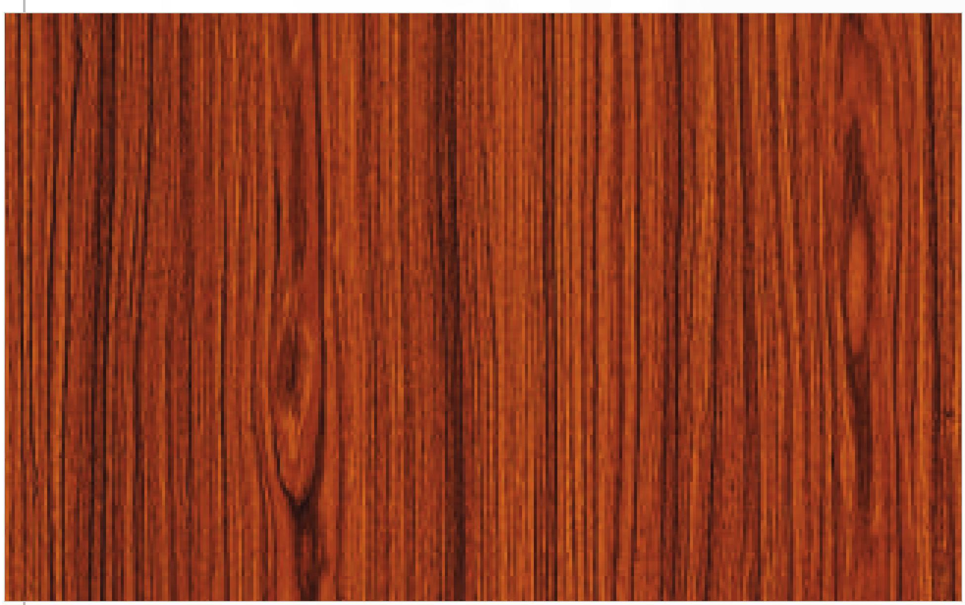 Reddish-brown decorative MDF with wood grain texture and vertical grain direction.