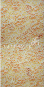 Multi-colored textured designer louver panel with speckled pattern and rough finish