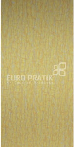 Yellow textured louver wall panel with Euro Pratik logo and subtle grain pattern visible on the textured finish surface.