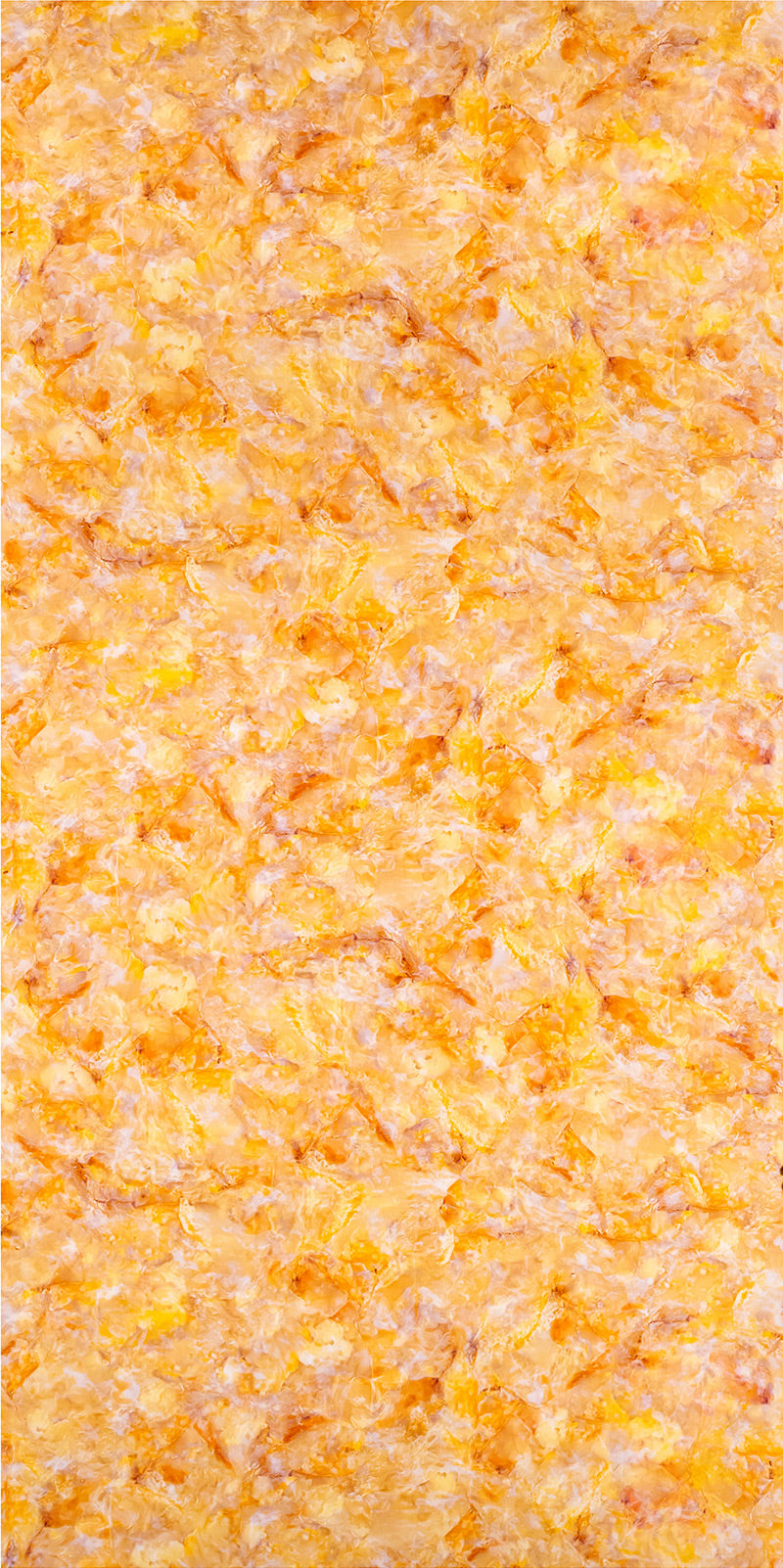 Orange marble wall panel with textured finish and veining pattern, showcasing a stone appearance for interior decoration.