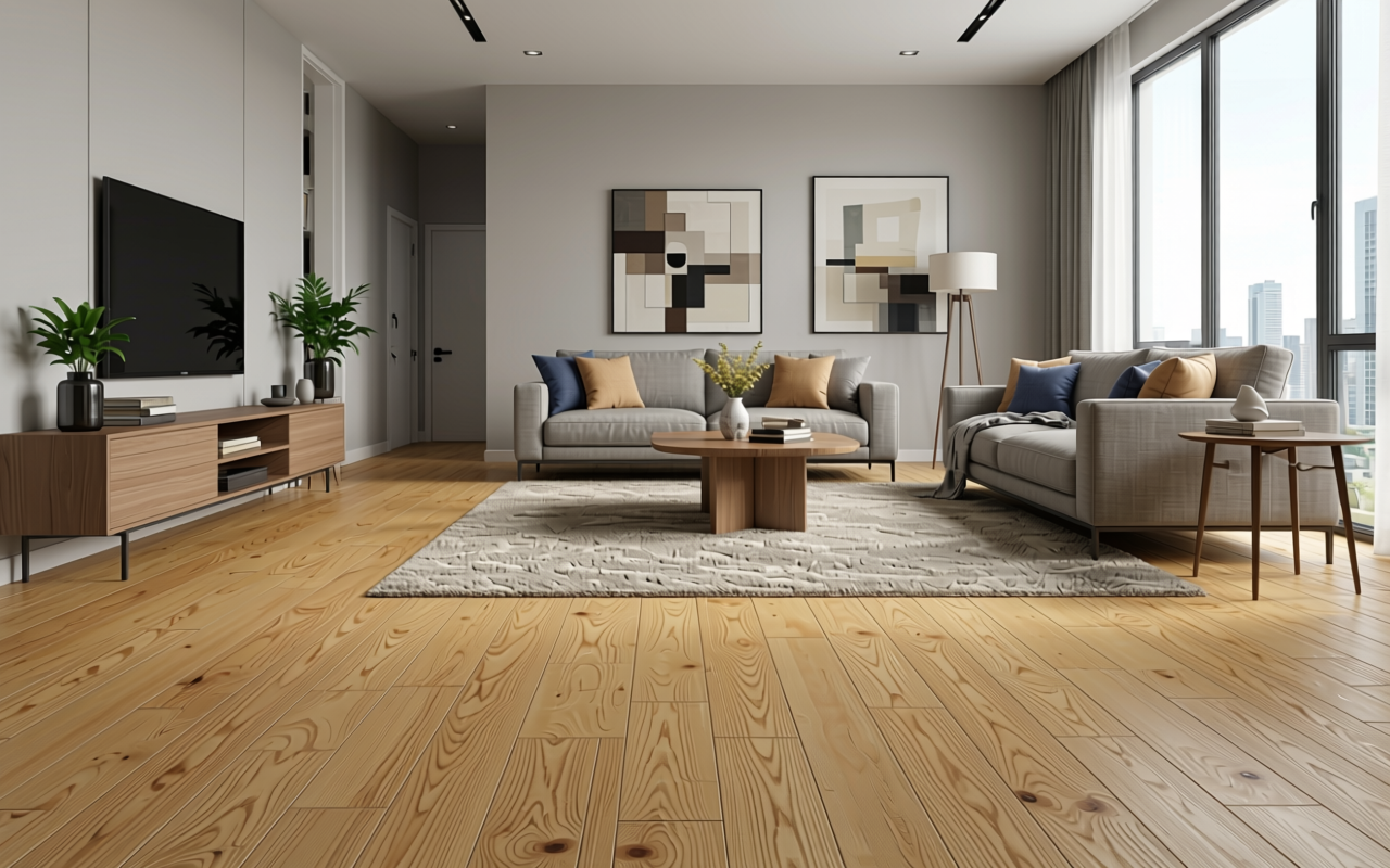 Light brown decorative mdf with wood grain texture and vertical pattern.