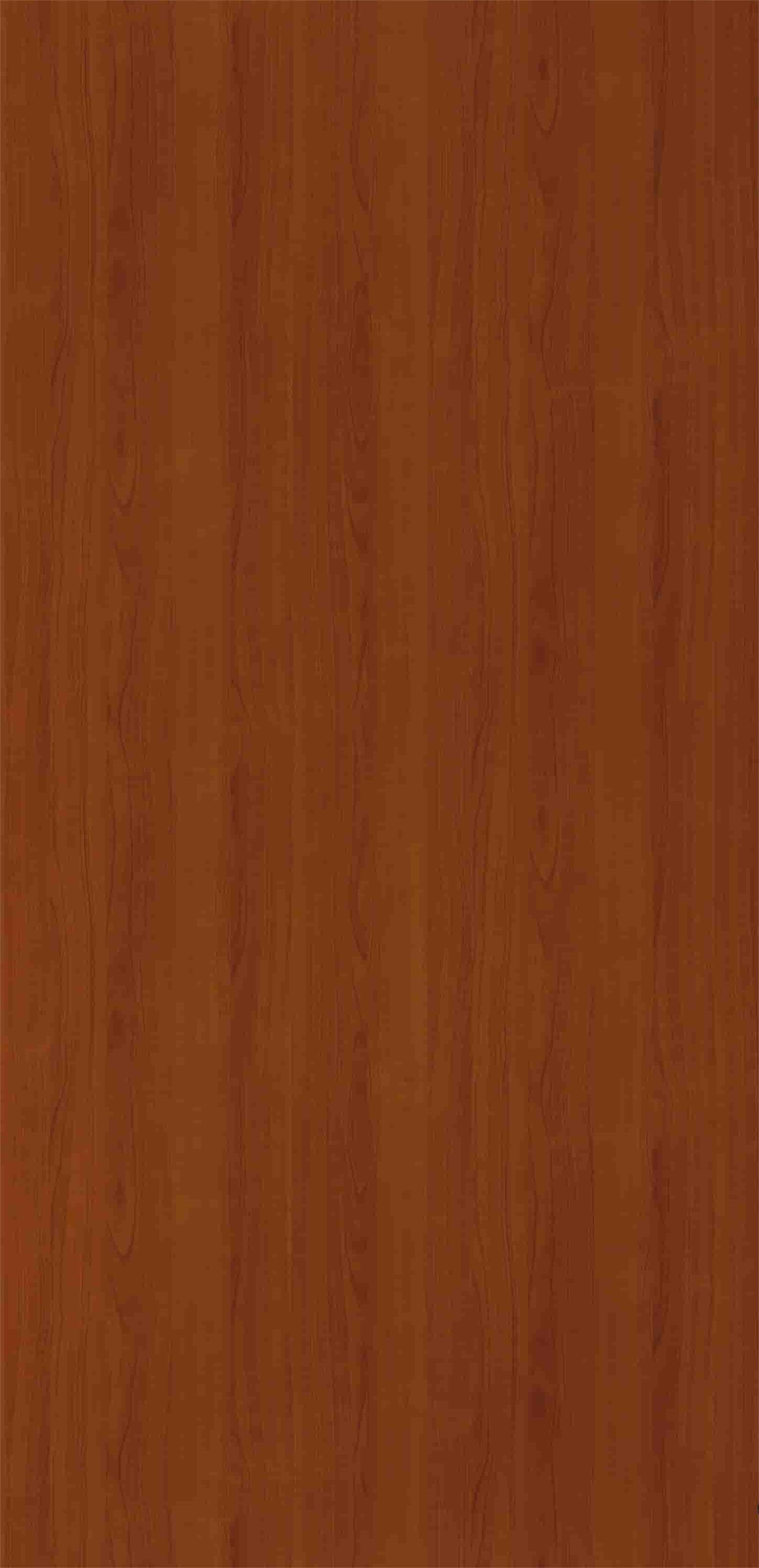 Brown wood grain laminate with suede finish and vertical wood pattern texture