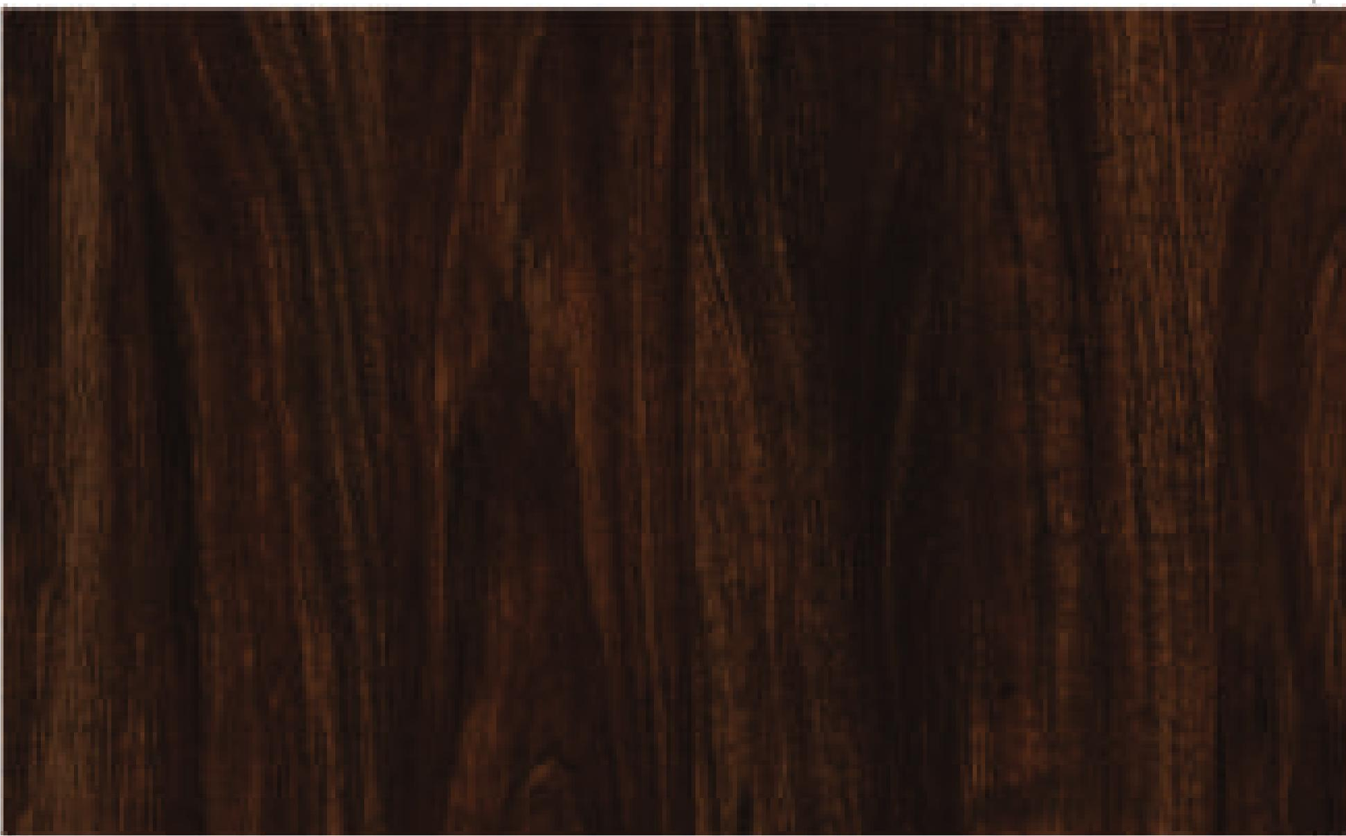 Dark brown decorative mdf with textured wood grain pattern and vertical grain direction.