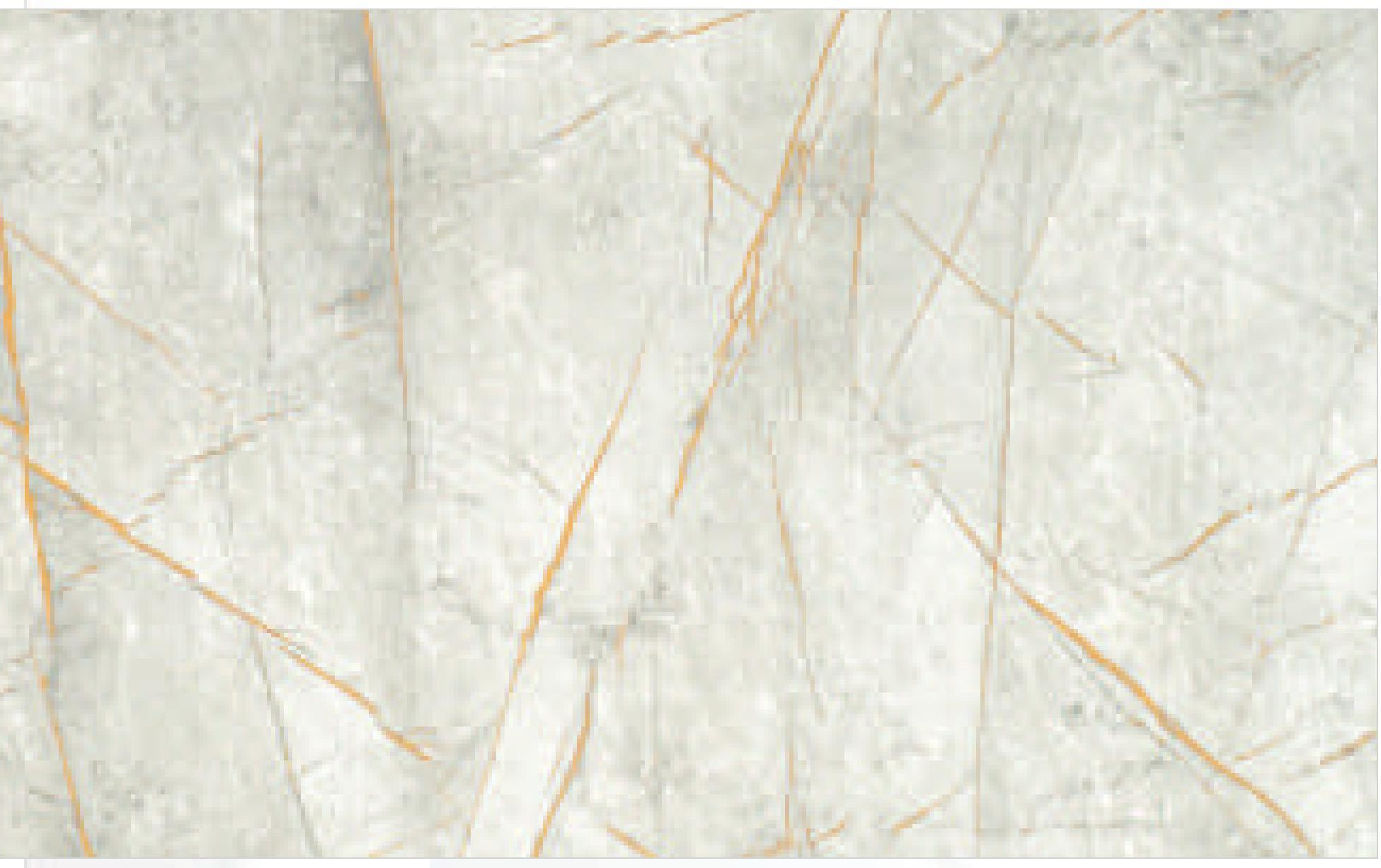 Glossy white marble-patterned decorative MDF with orange veining and subtle texture.