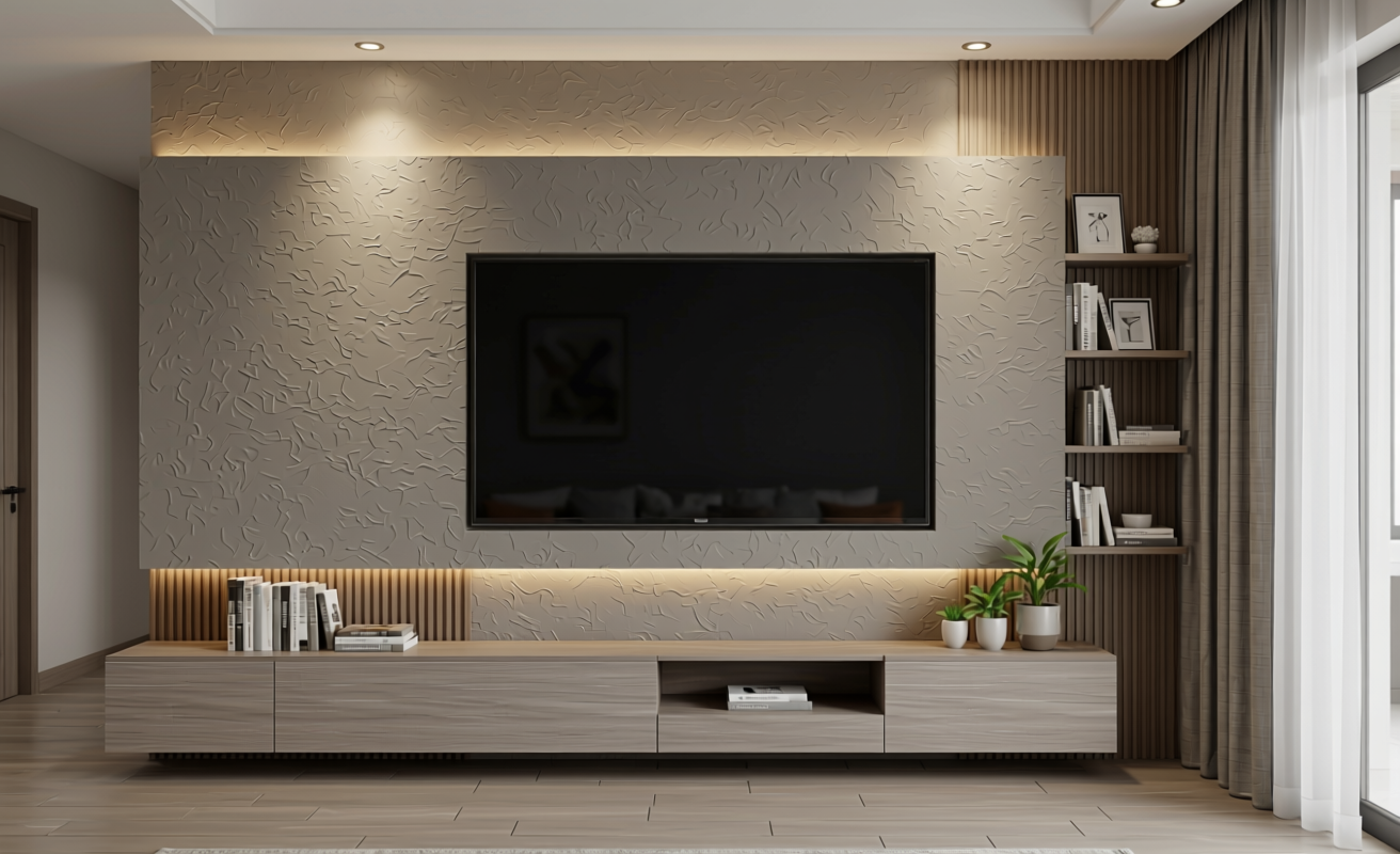 Grey textured MDF sheet with uniform color and subtle texture, decorative panel.