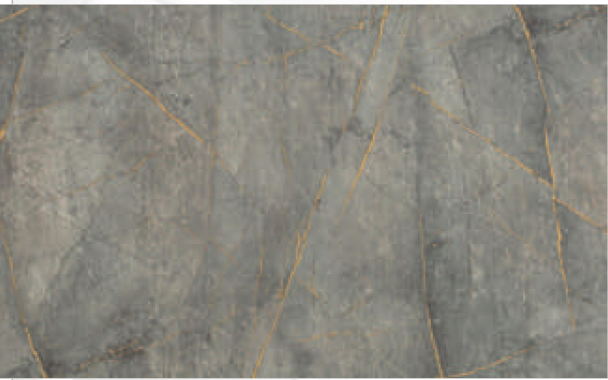 Grey marble textured decorative MDF sheet with golden veins and subtle sheen.