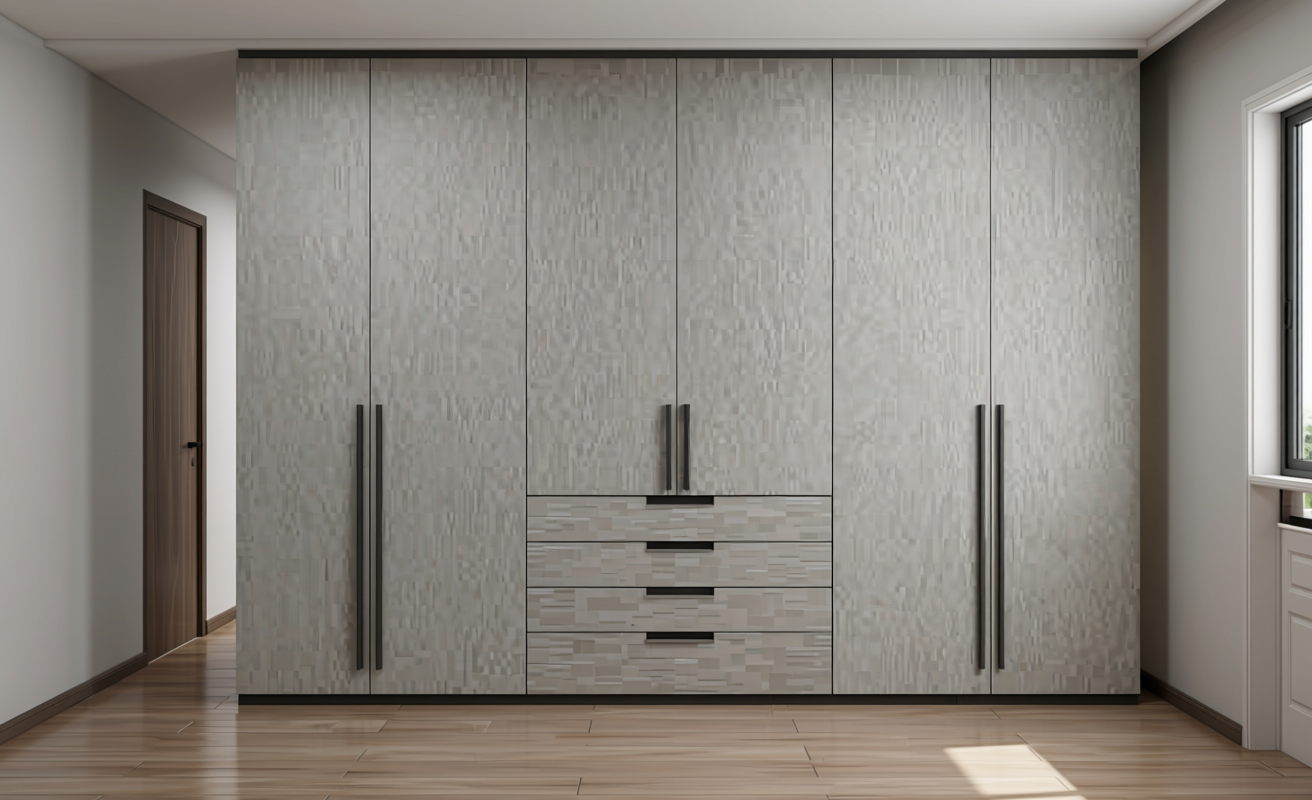 Grey textured MDF sheet with uniform texture and no visible grain or pattern.