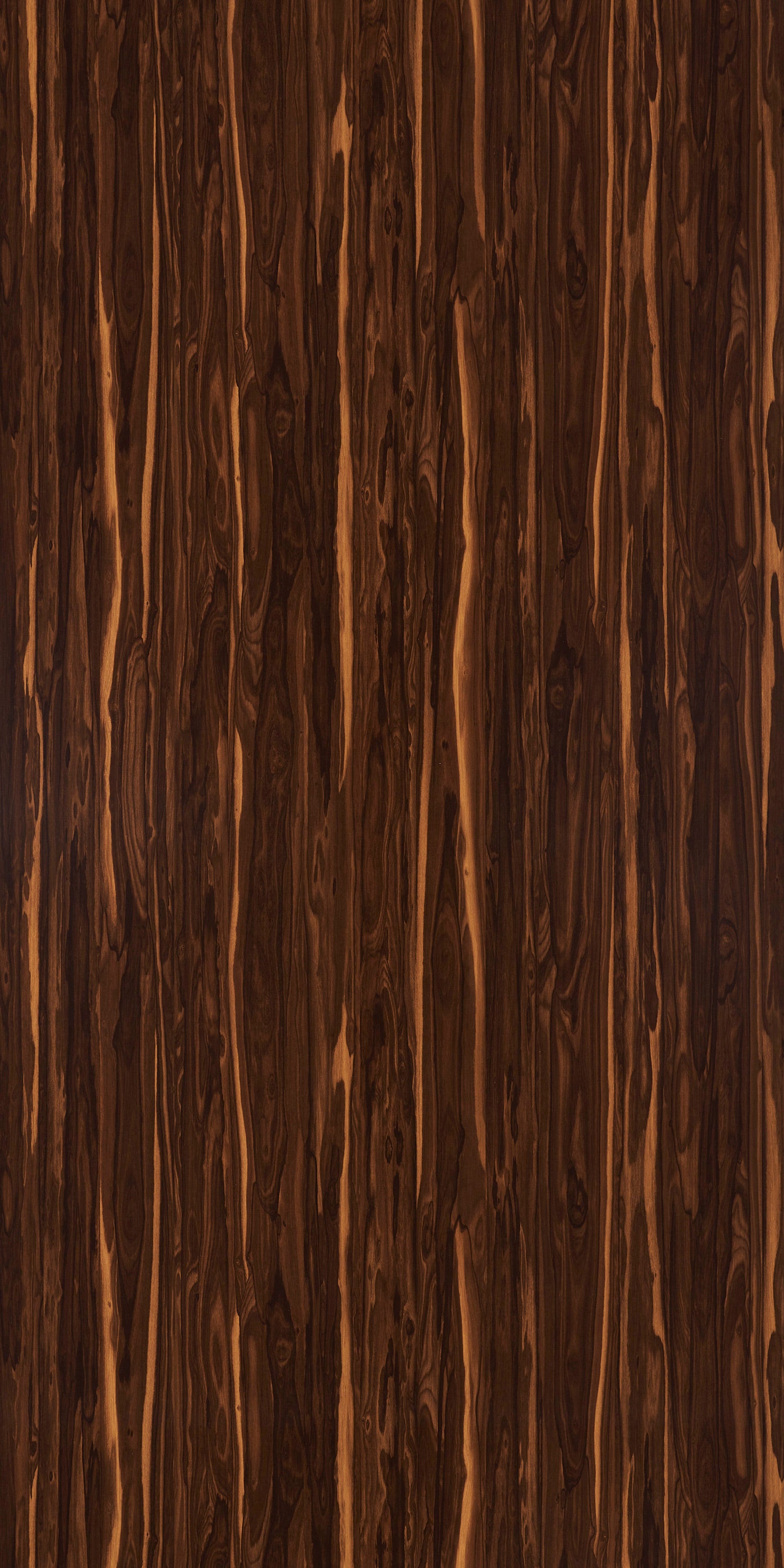 Brown wood grain laminate with silk finish showing vertical wood pattern and natural texture details.