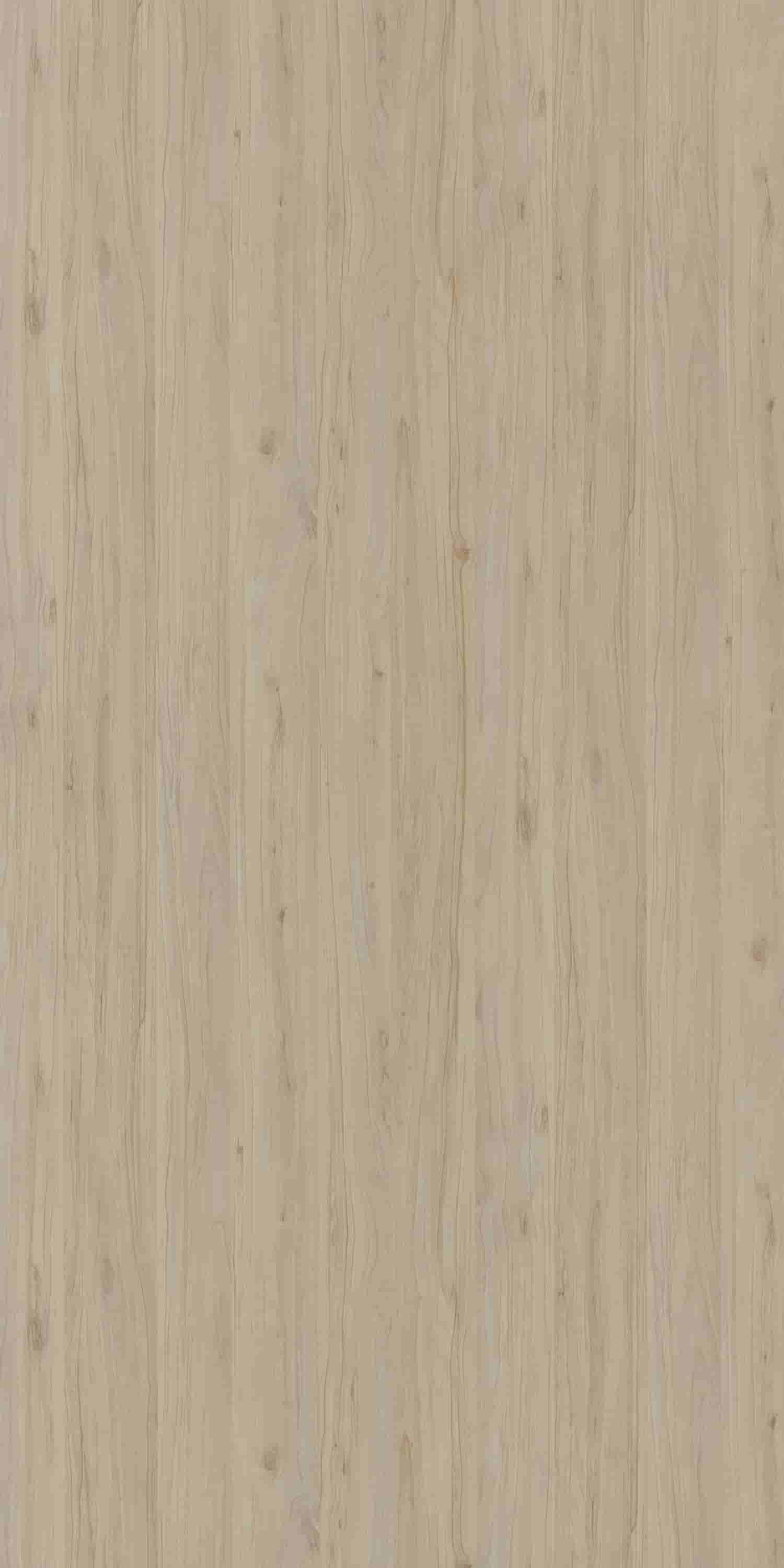 Beige wood grain laminate with suede finish and vertical wood pattern texture
