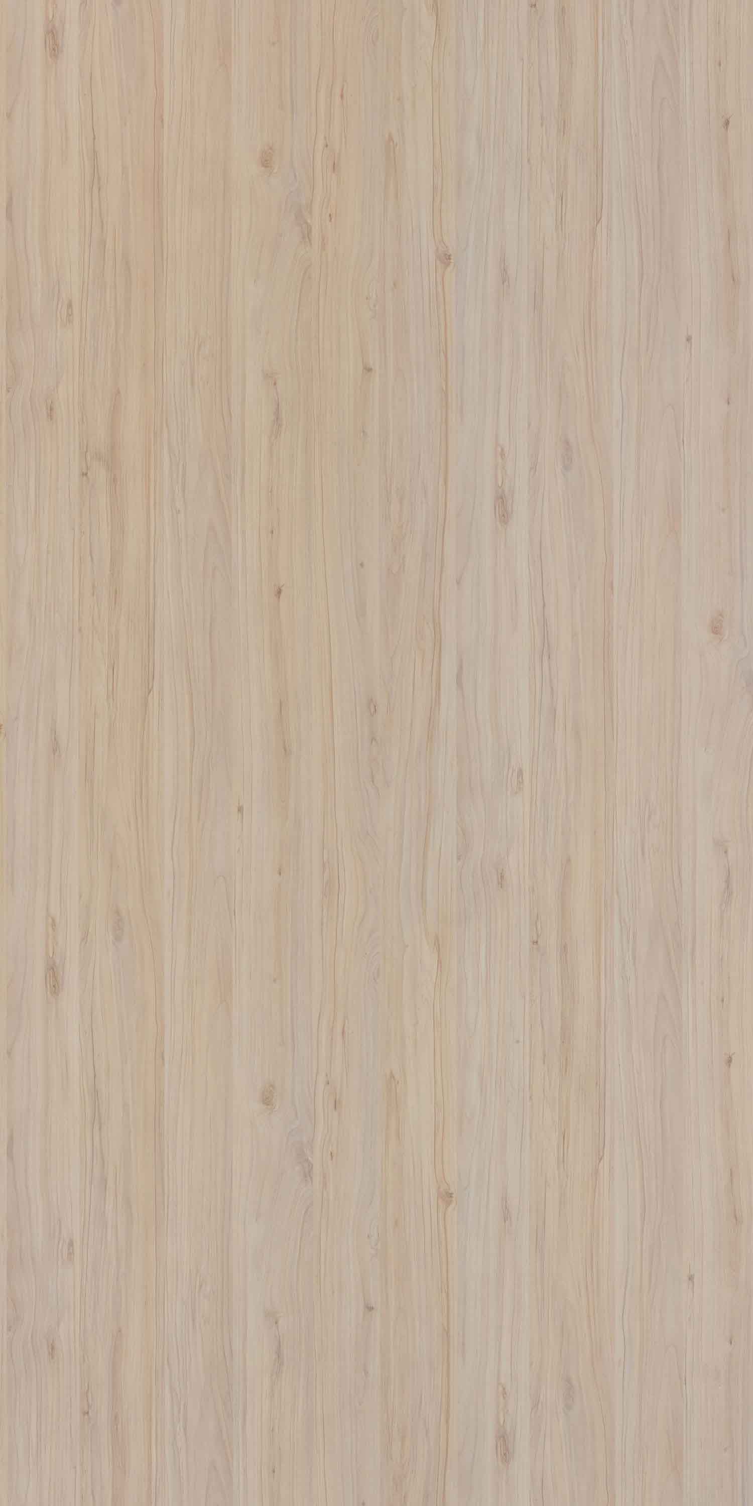 Beige wood grain laminate with suede finish and vertical wood pattern texture