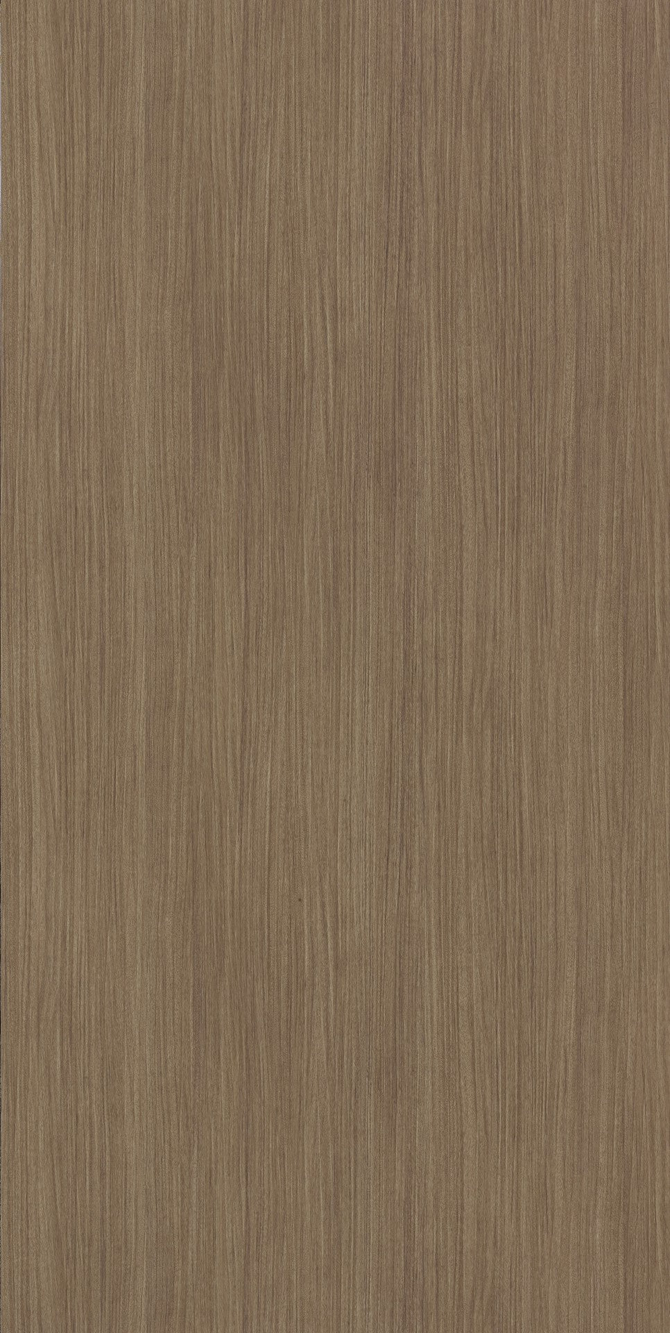 Brown wood grain laminate with suede finish and vertical wood pattern texture