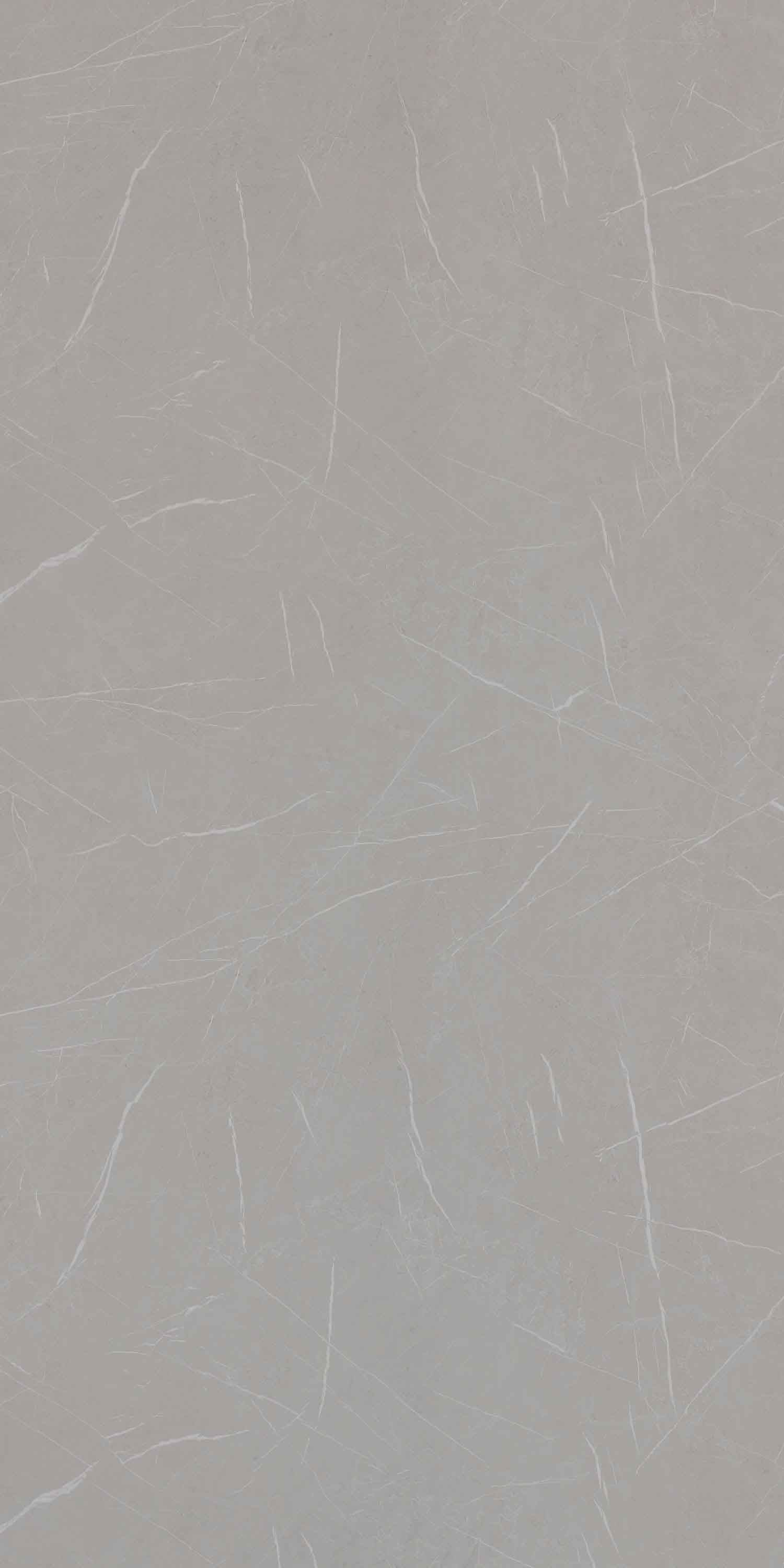 Grey marble laminate with slate finish and white veining pattern, showing textured surface.