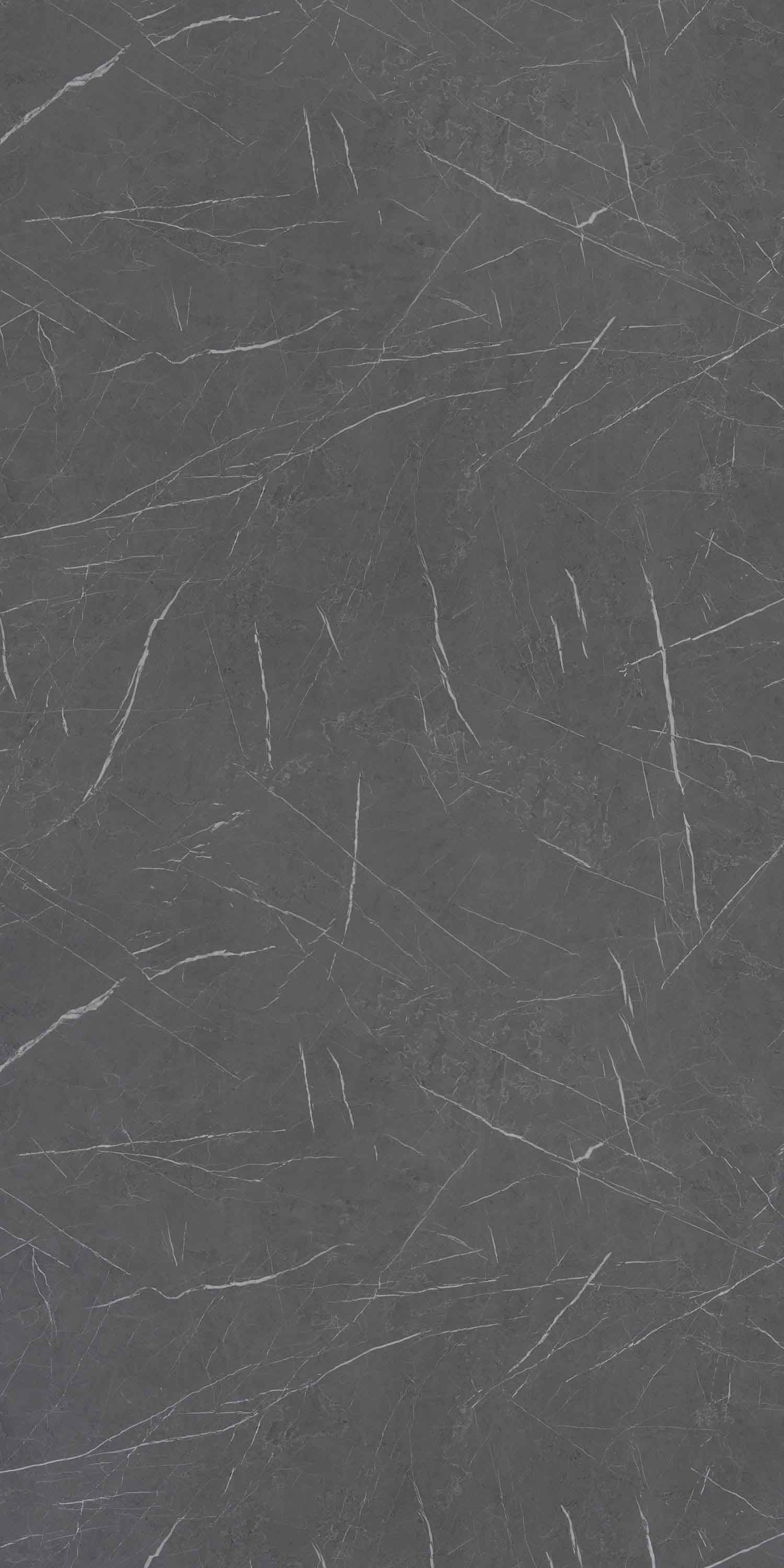Grey marble laminate with slate finish showing white veining pattern and textured surface