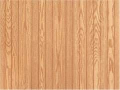 Brown wood grain texture on louver wall panel with vertical wood pattern and natural sheen, showcasing texture and grain