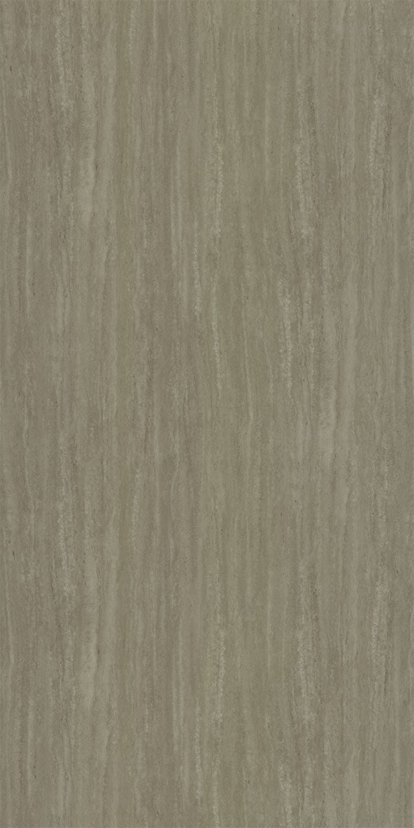 Beige wood grain laminate with suede finish and vertical texture pattern