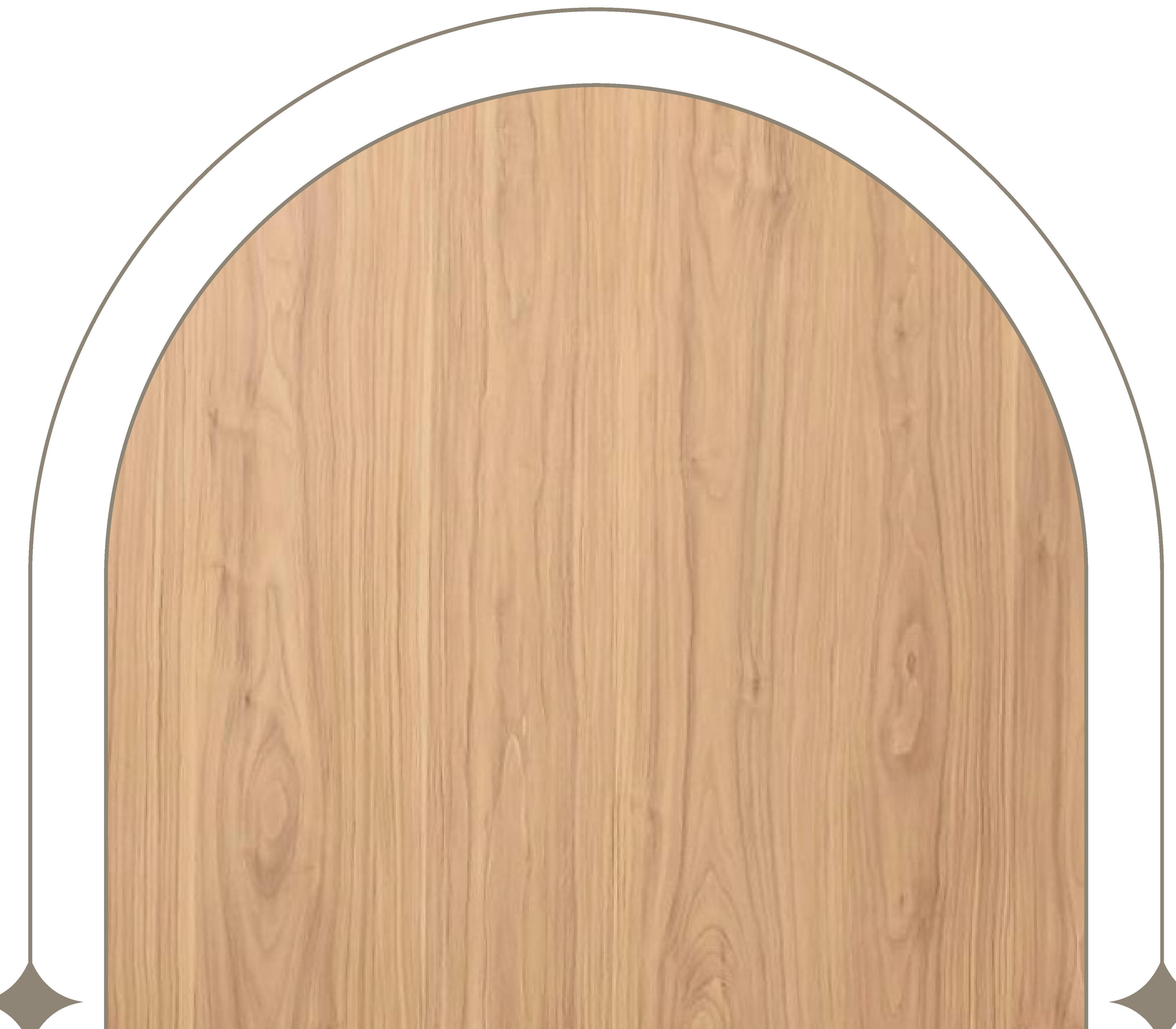 Beige wood grain laminate with textured finish and vertical grain direction.