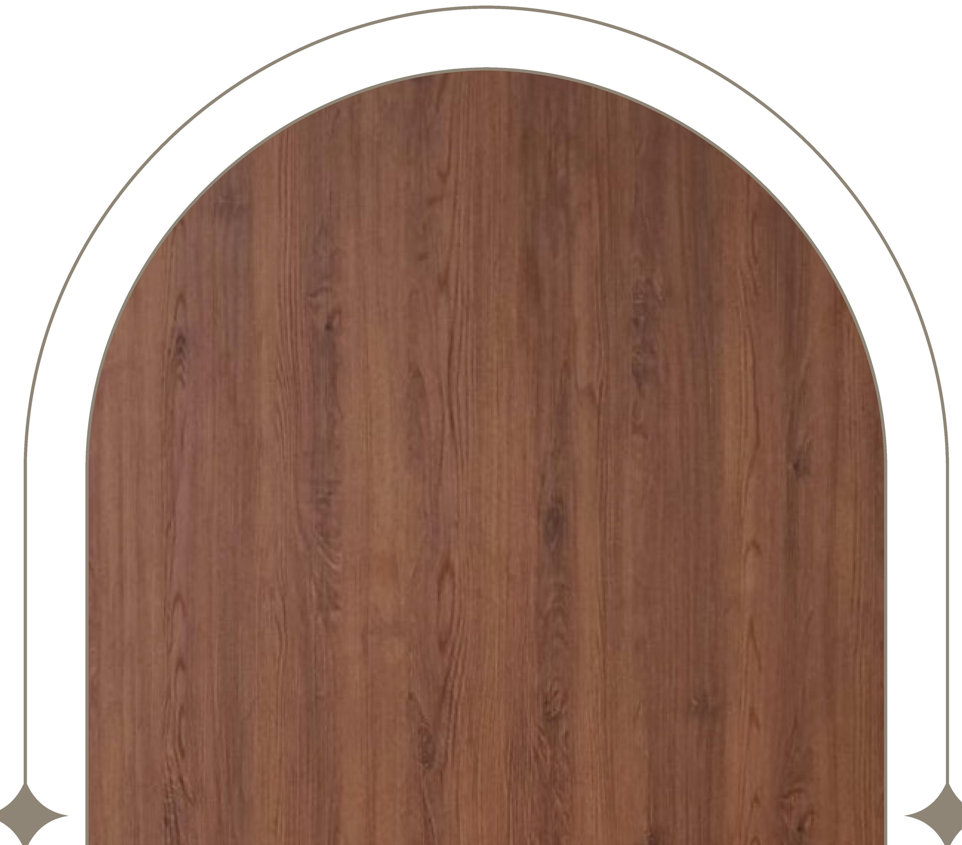 Brown laminate with wood grain texture and vertical pattern.