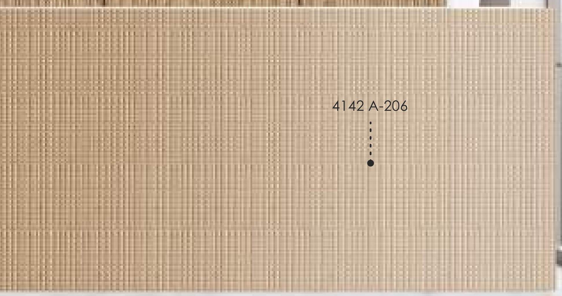 Beige textured laminate with cane pattern and grid texture, subtle sheen.