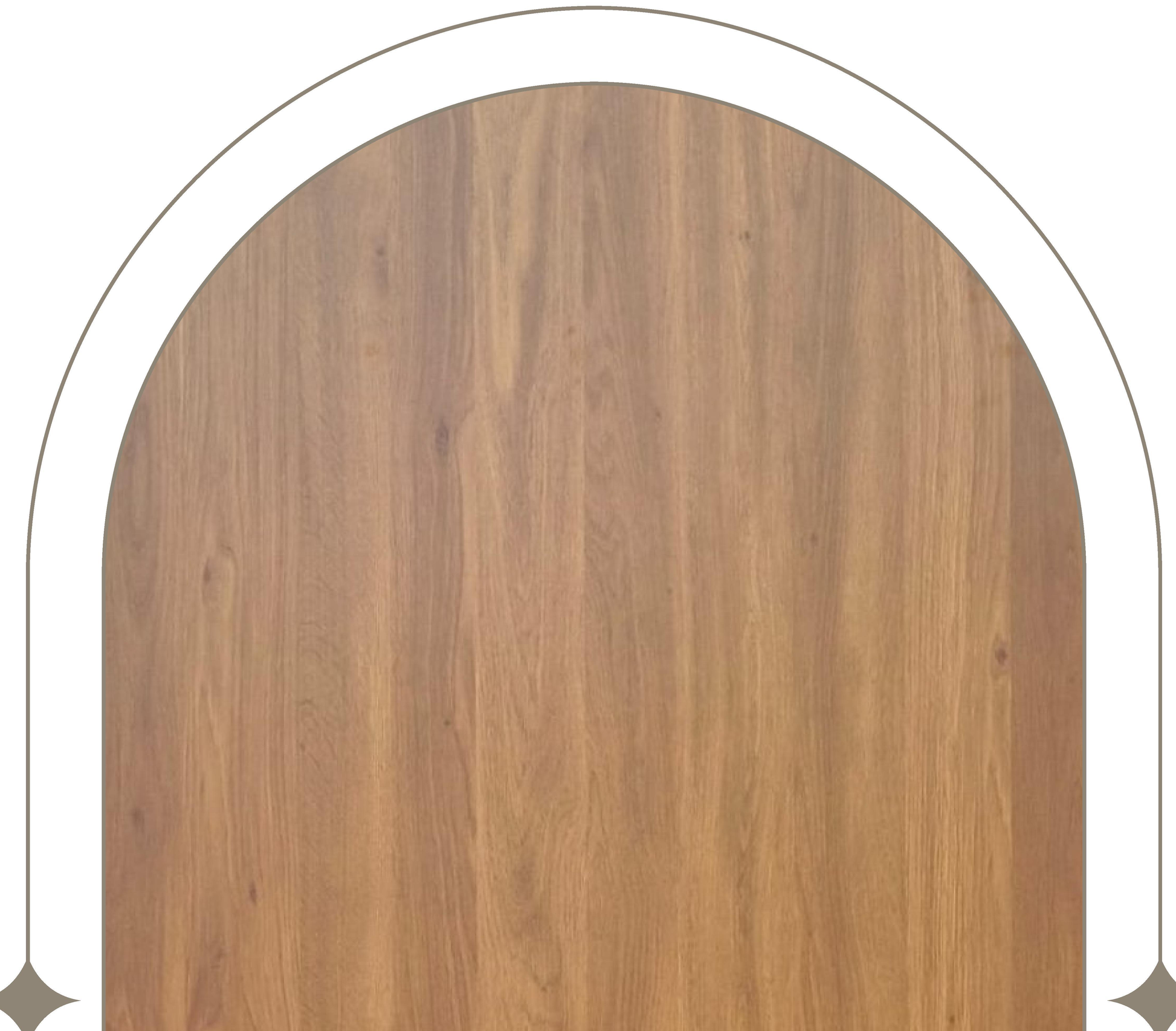 Brown wood laminate with textured finish and vertical grain pattern.