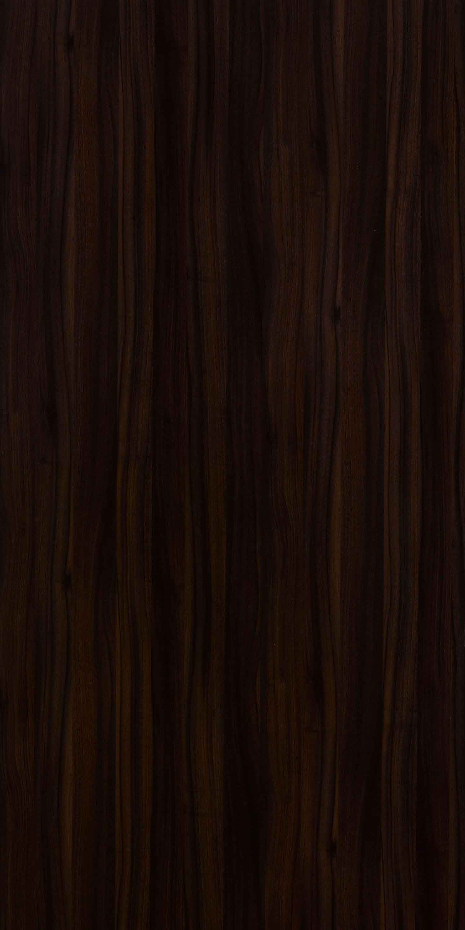 Dark brown wood laminate with high gloss finish and wood grain texture.