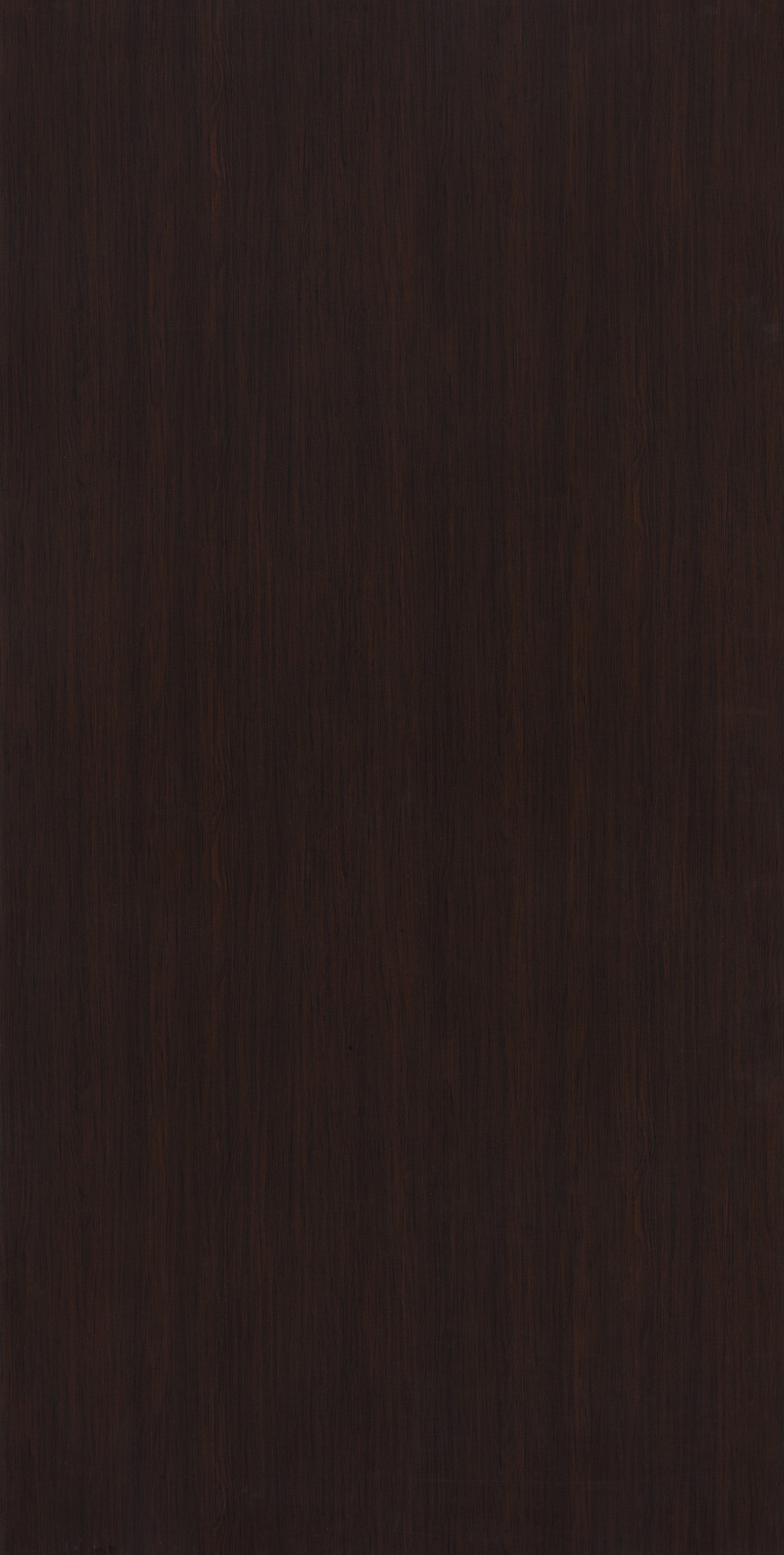 Brown wood laminate with suede finish and wood grain texture, showing dark brown color and linear pattern.