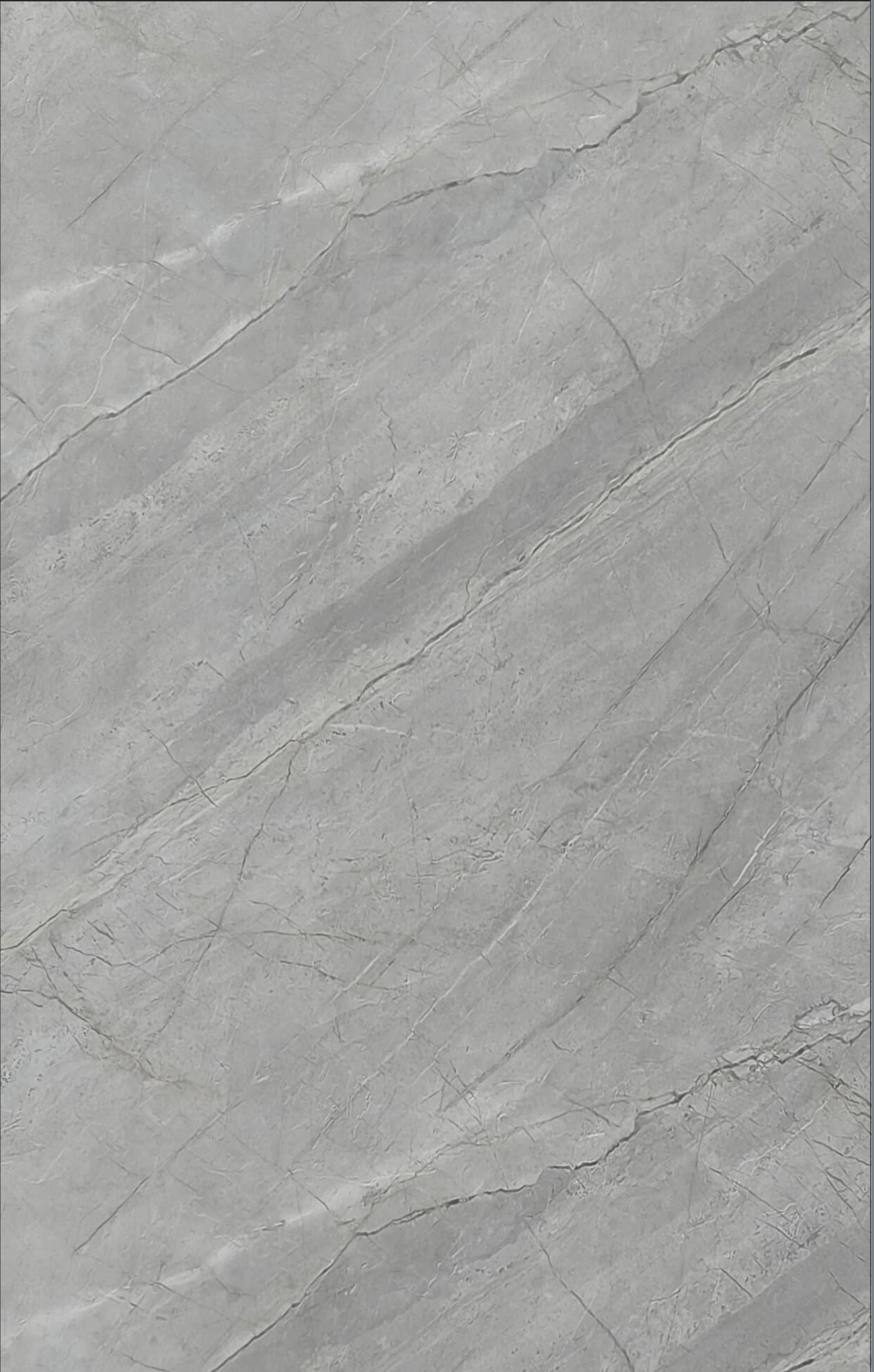 Grey marble laminate with diagonal veining and matte finish.