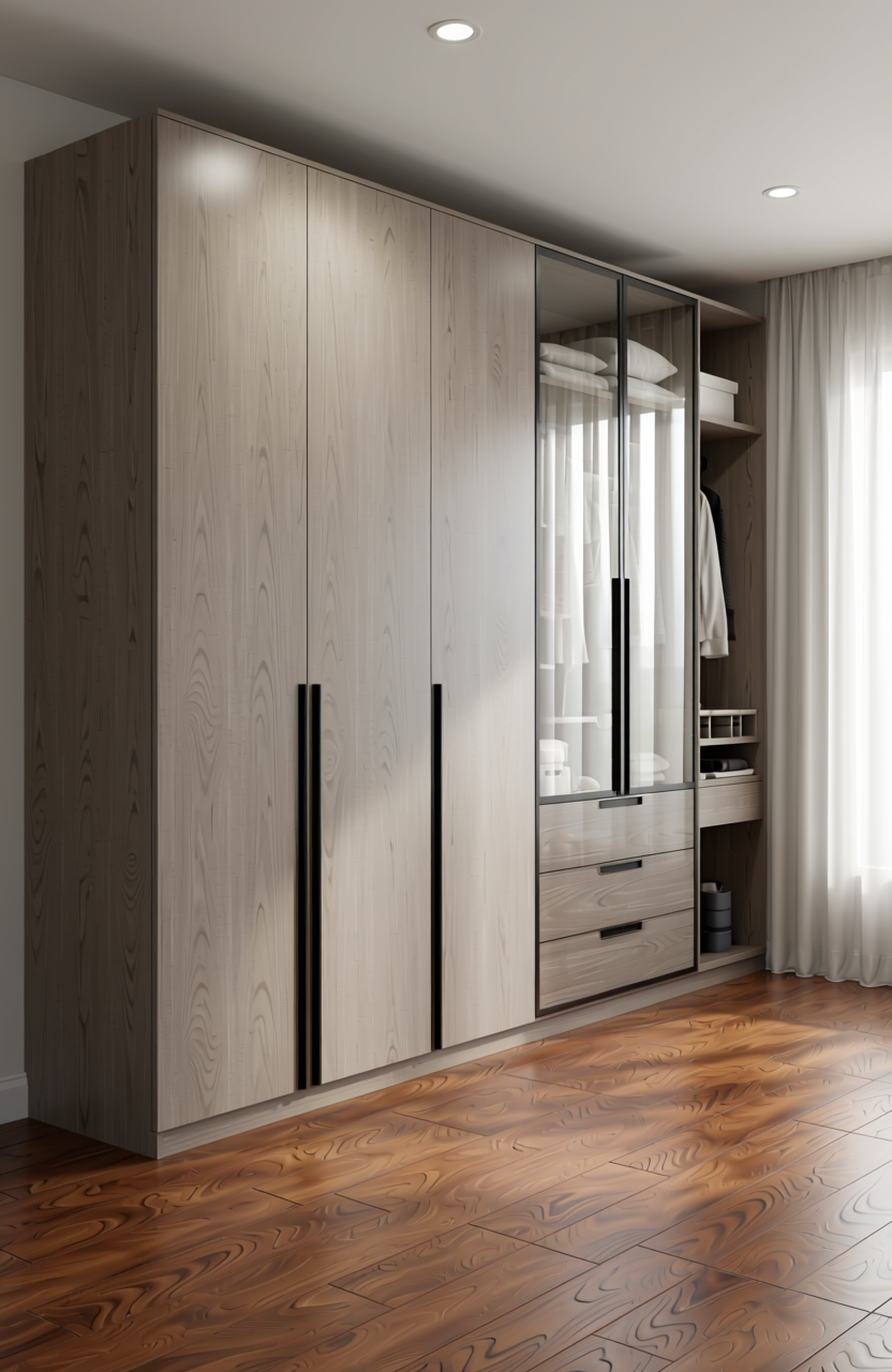 White matte laminate with smooth texture and no visible pattern or grain.